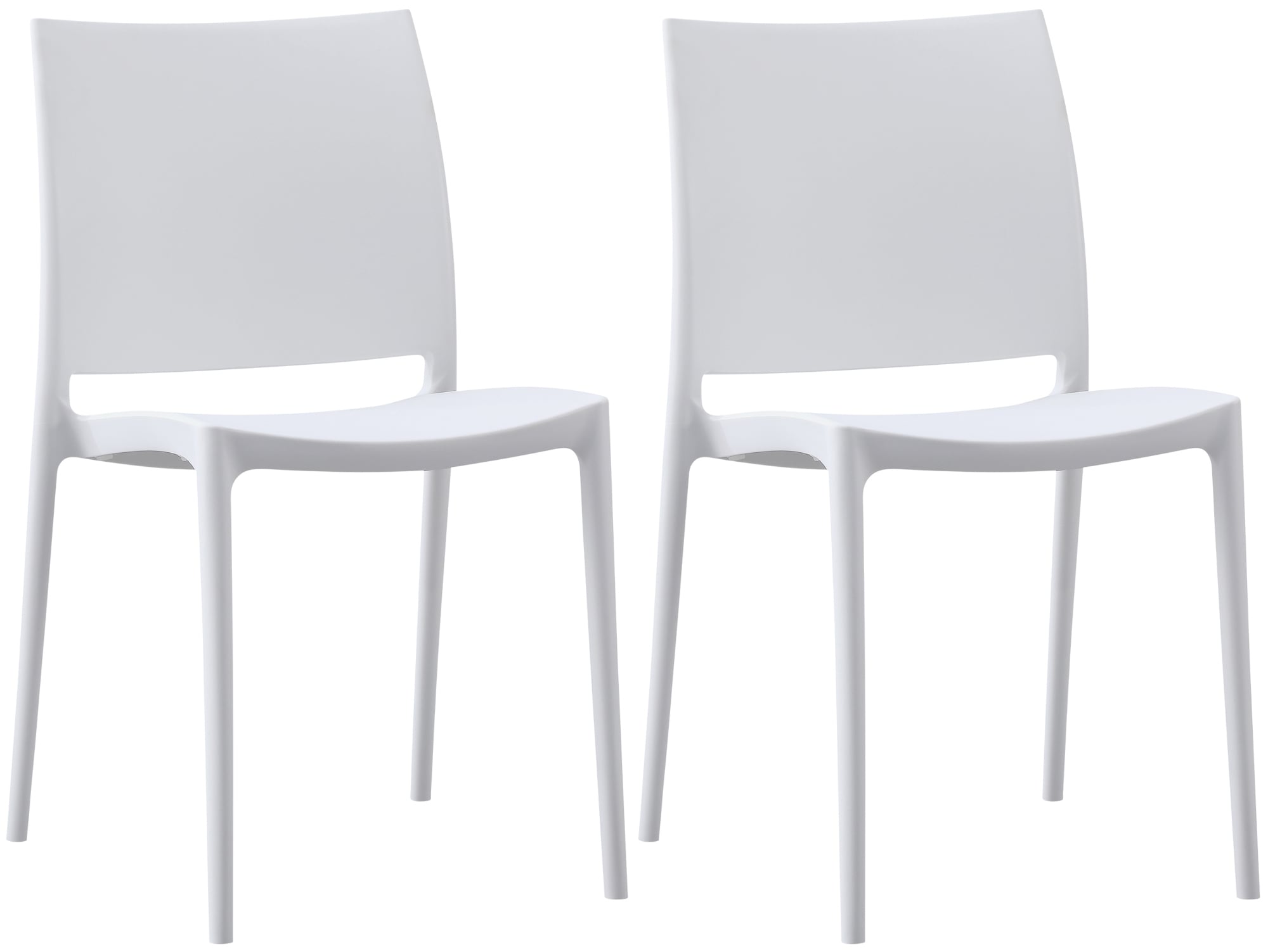 CLP 2er-Set Gartenstuhl Meton, stapelbar, pflegeleicht aus Kunststoff, wetterfest & UV-best&auml;ndig, bis 150 kg belastbar 