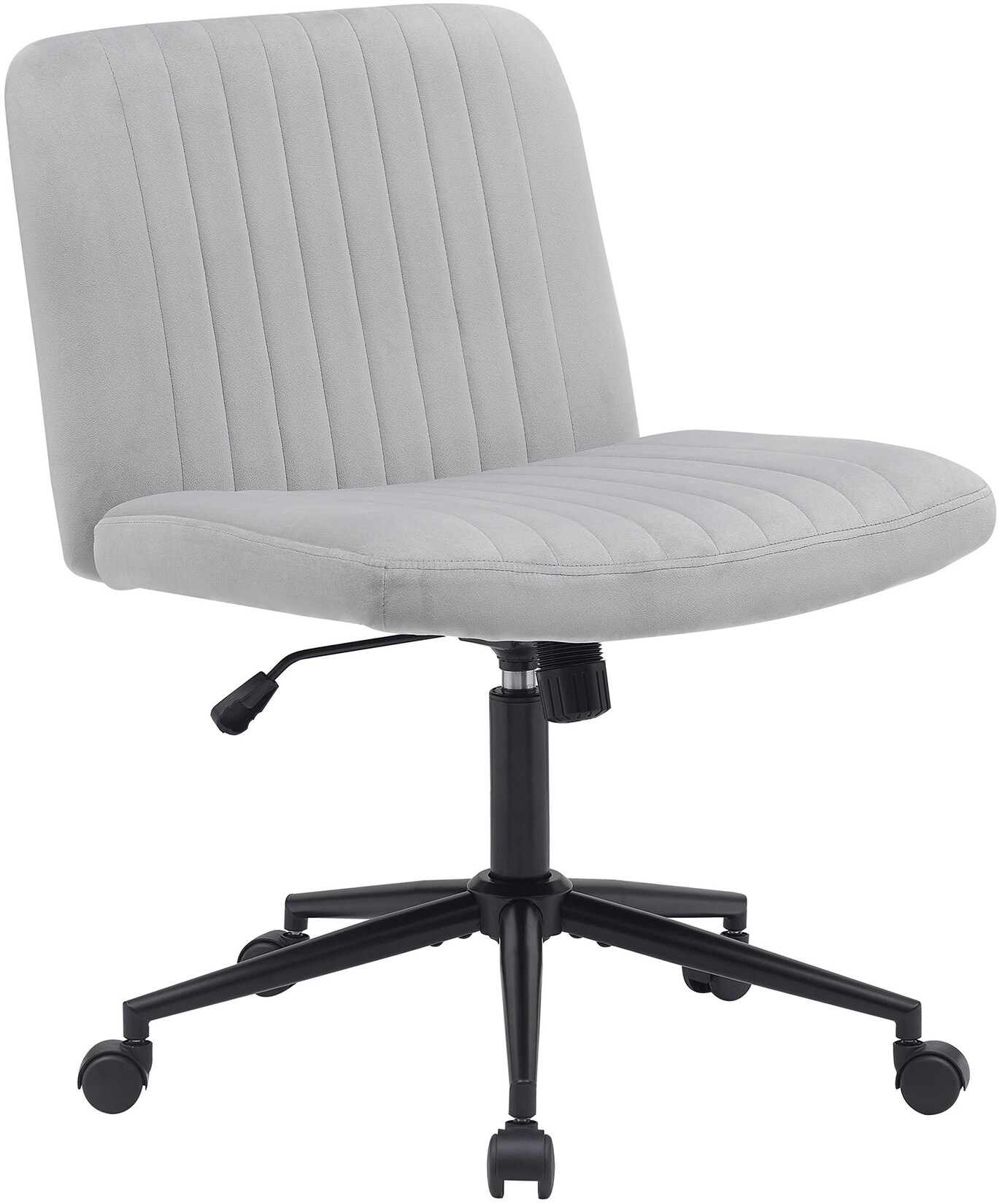 CLP Bürostuhl Kingman Samt Farbe: hellgrau, Material: Samt