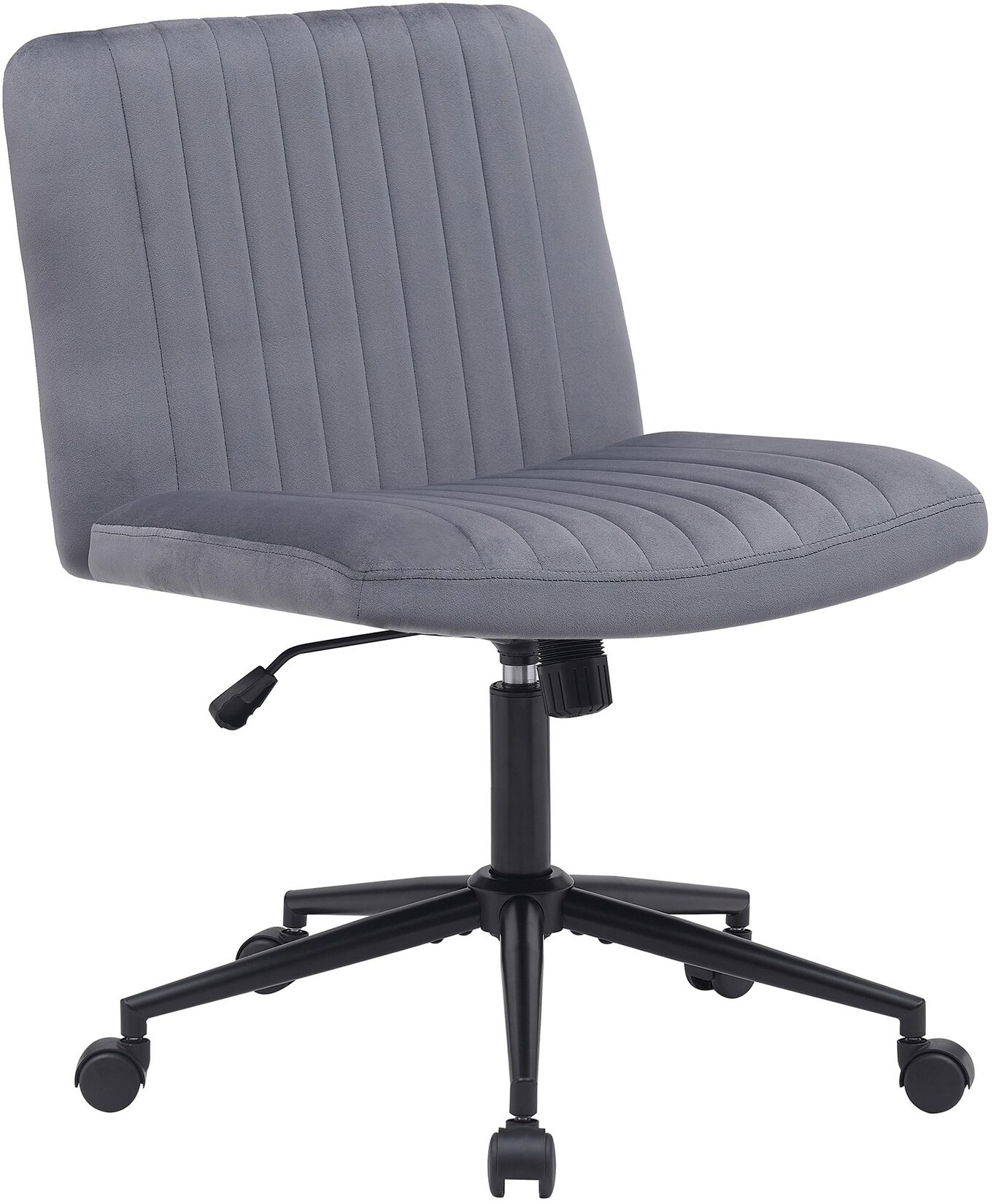 CLP Bürostuhl Kingman Samt Farbe: dunkelgrau, Material: Samt
