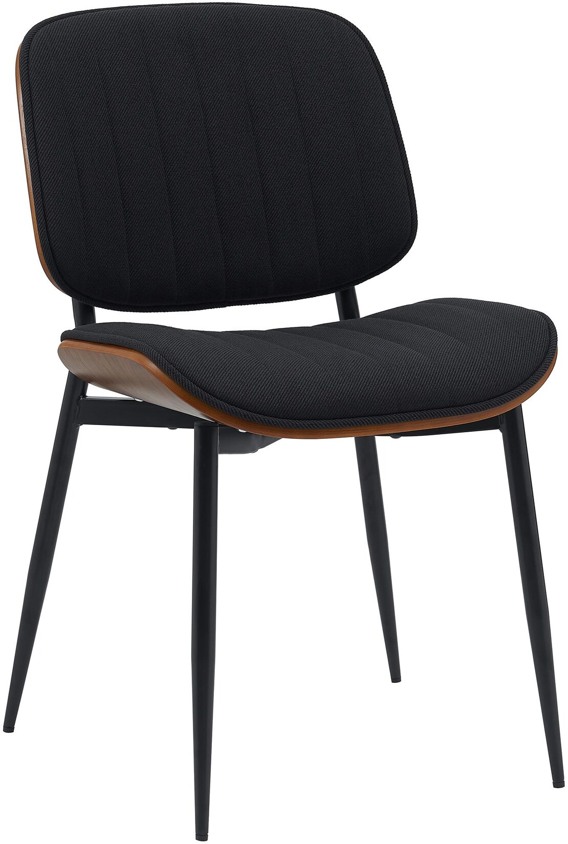 CLP Besucherstuhl Tiffin Stoff Farbe: walnuss/schwarz, Material: Stoff