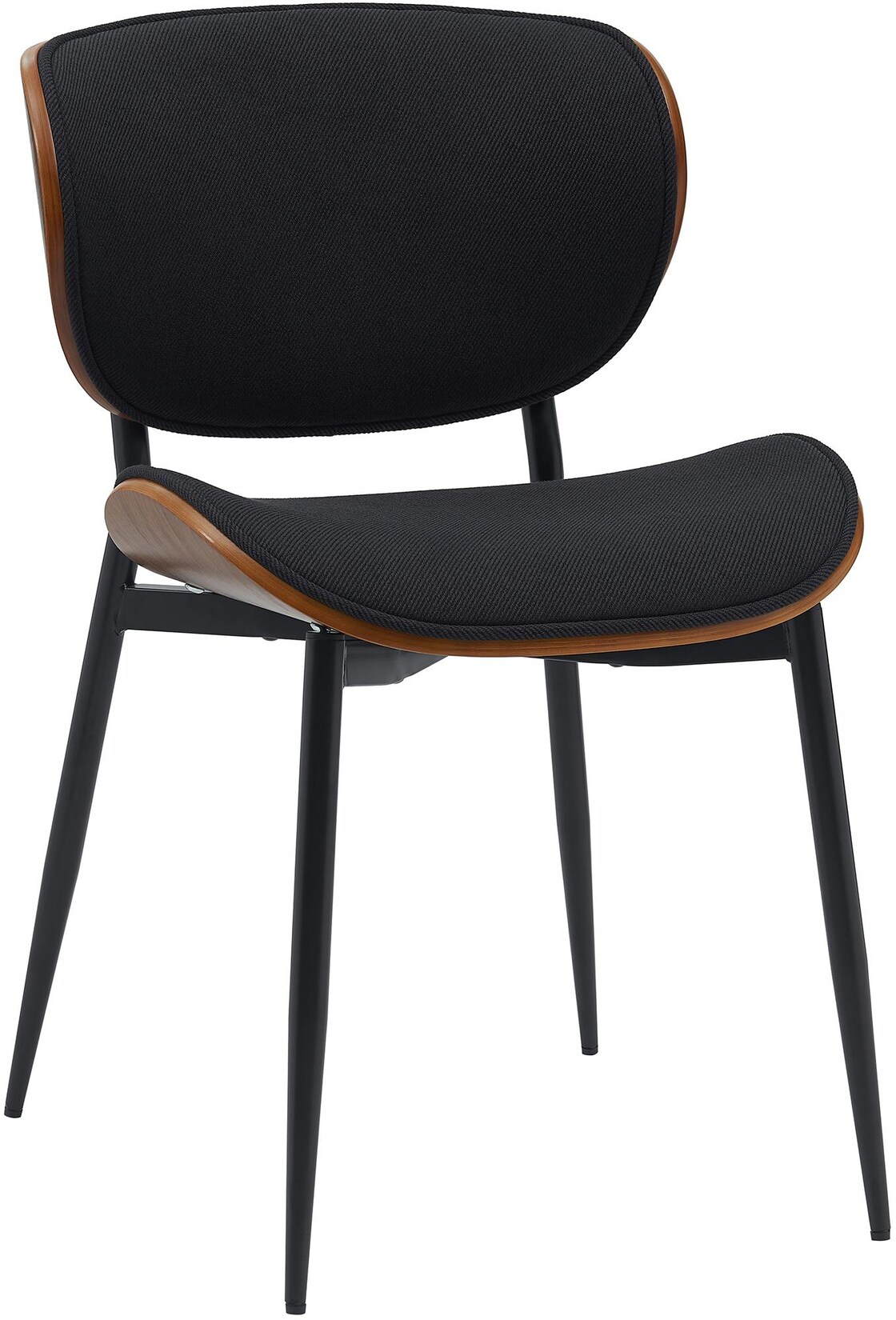 CLP Besucherstuhl Enid Stoff Farbe: walnuss/schwarz, Material: Stoff