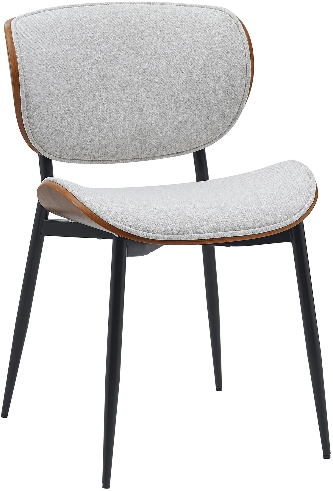 CLP Besucherstuhl Enid Stoff Farbe: walnuss/creme, Material: Stoff