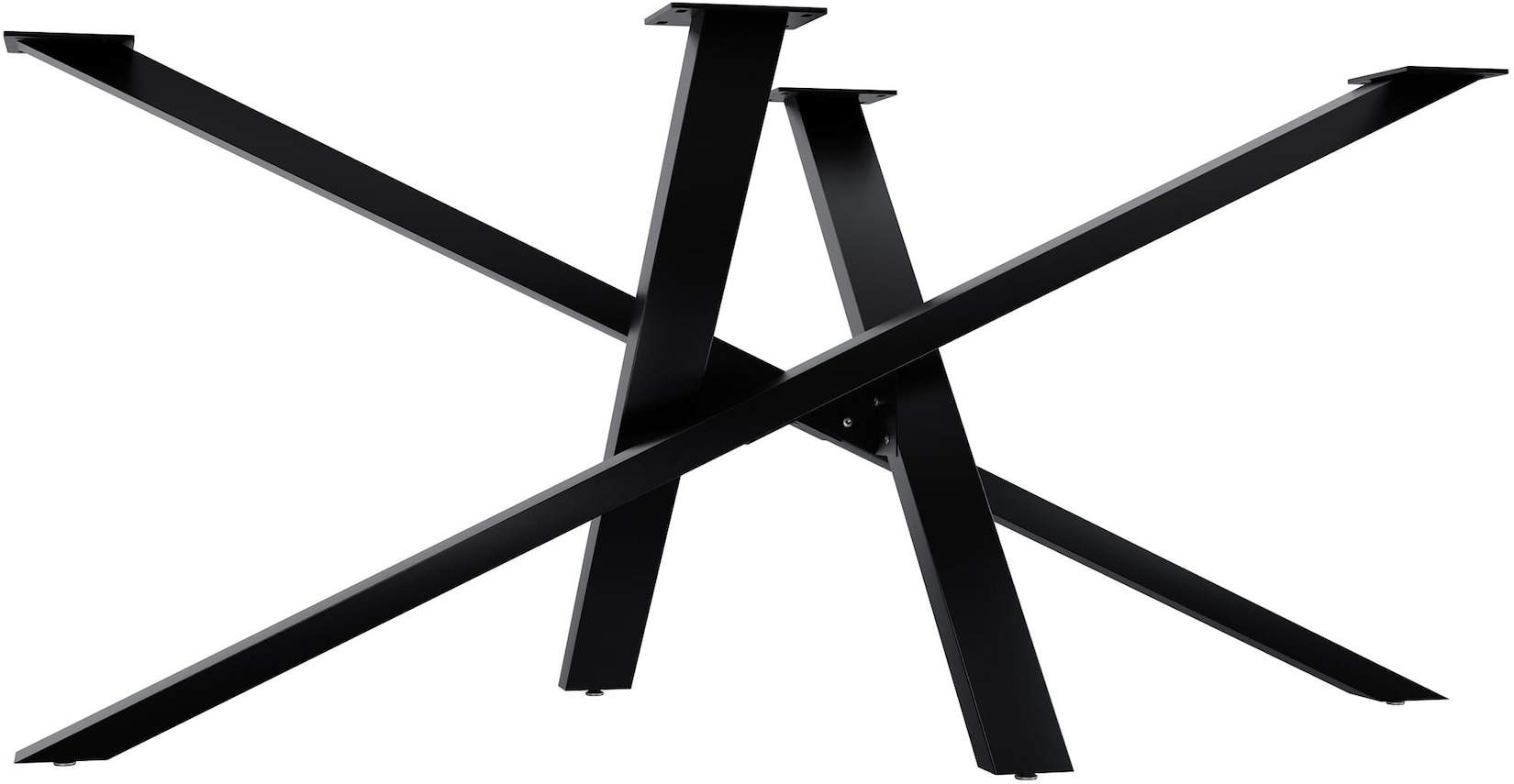 CLP - Pieds de table Finney Noir 160x80x72 cm
