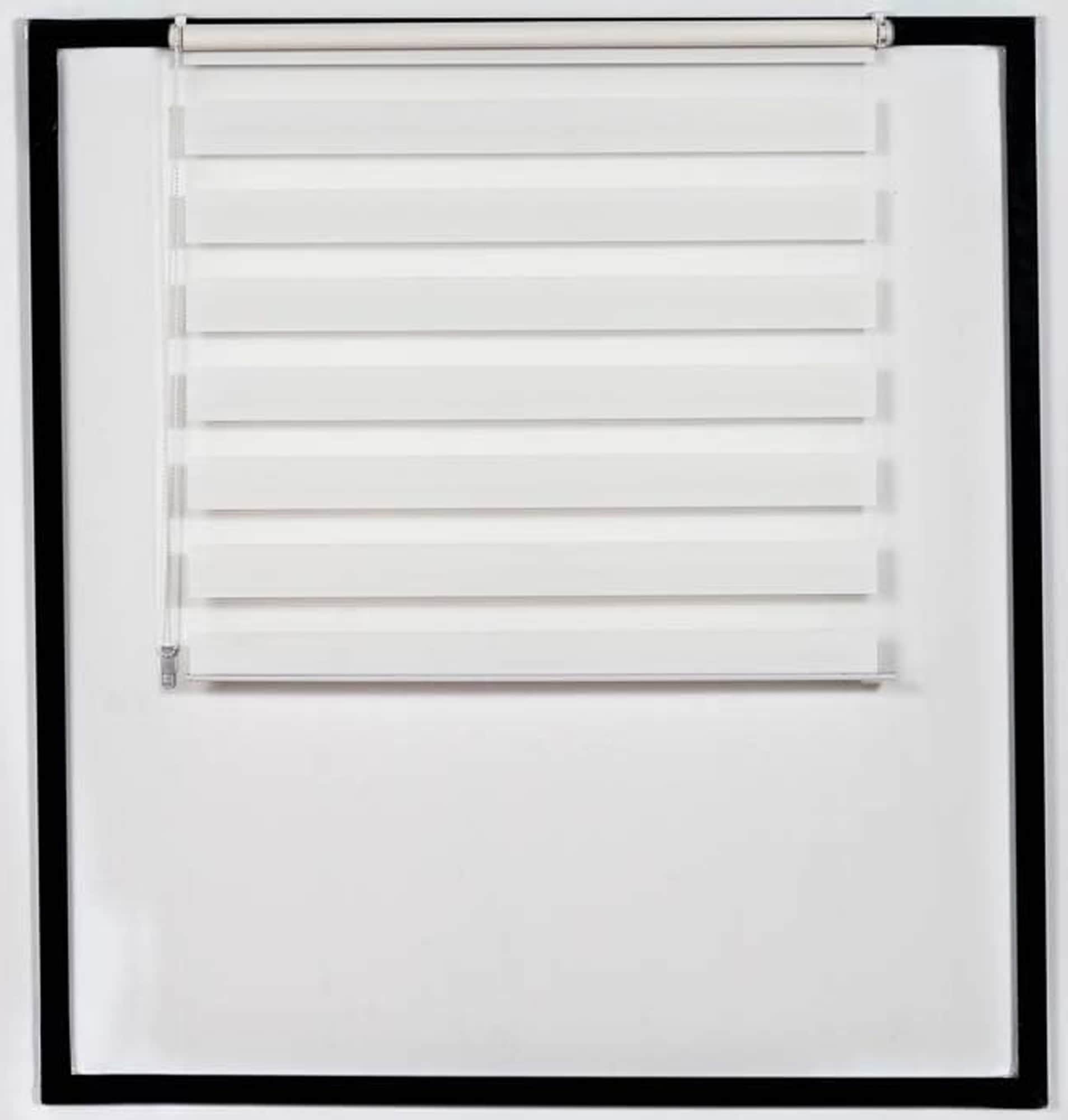 CLP Doppelrollo mit Klemmfix Fixierung ohne Bohren I Duo Fenster-Rollo mit Klemmtr&auml;ger in verschiedenen Farben und Gr&ouml;&szlig;en 