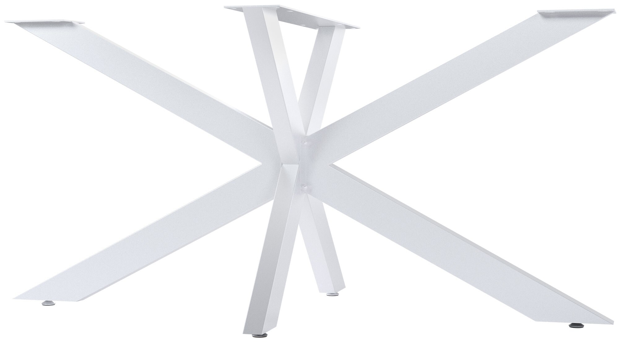CLP Tischbeine Hardwick I Tischkufen f&uuml;r DIY-Tische mit H&ouml;he 71 cm I Sternf&ouml;rmiges Tischgestell aus pulverbeschichtetem Stahl 