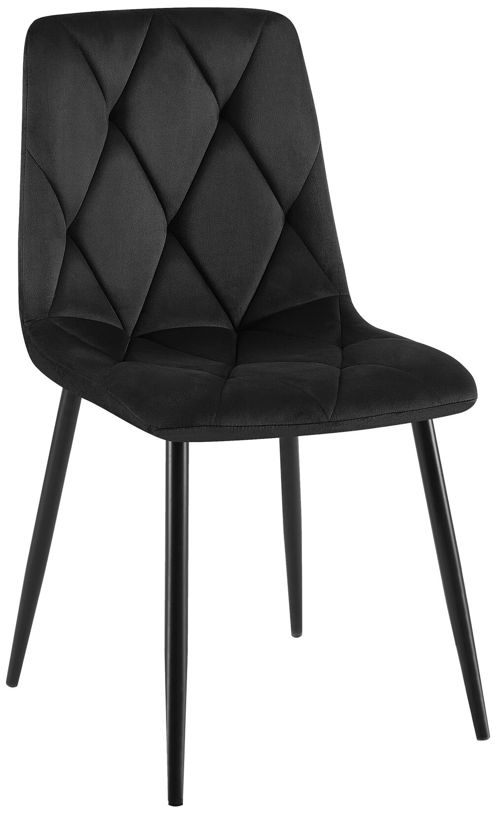CLP Esszimmerstuhl Clairton Samt Farbe: schwarz, Material: Samt