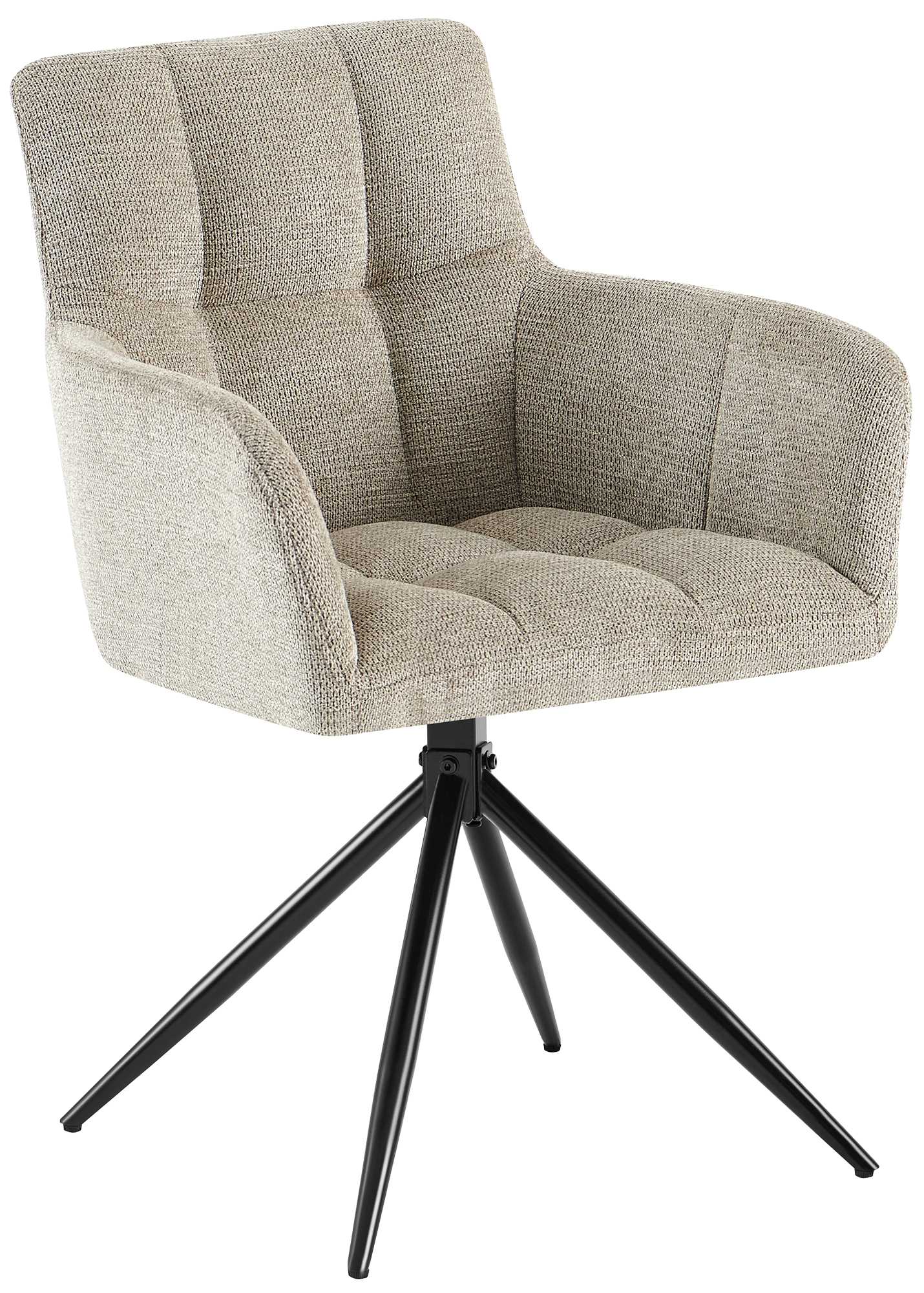 CLP Esszimmerstuhl Jonah Stoff - Farbe: taupe 