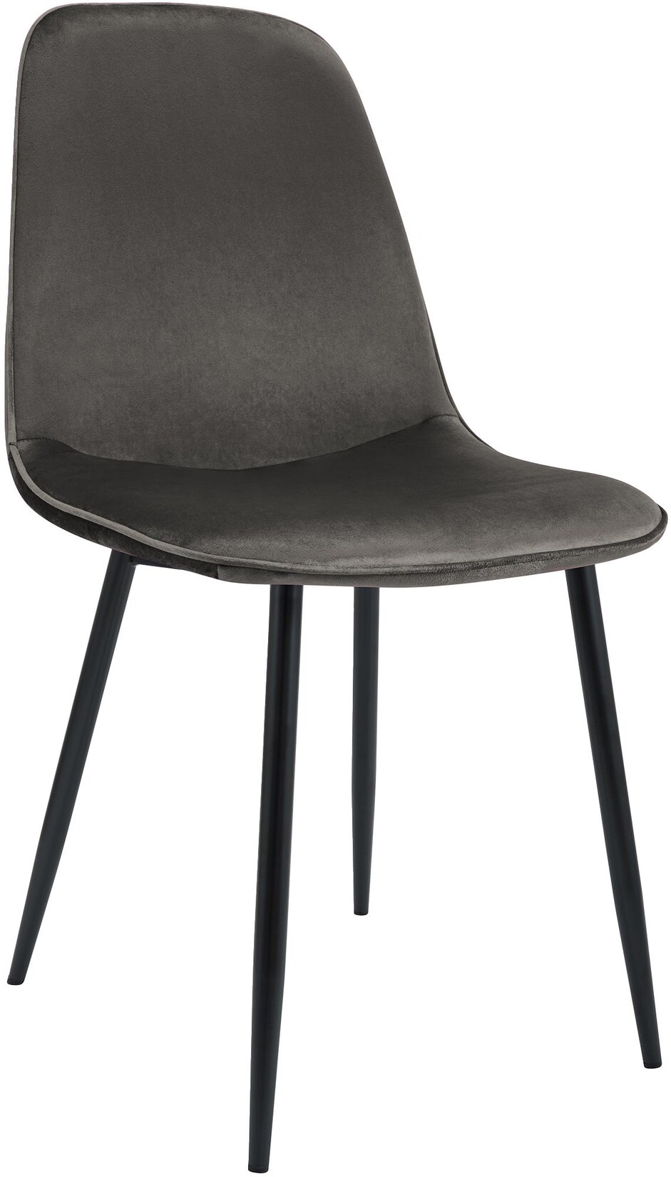 CLP Esszimmerstuhl Maryam Samt Farbe: anthrazit, Material: Samt