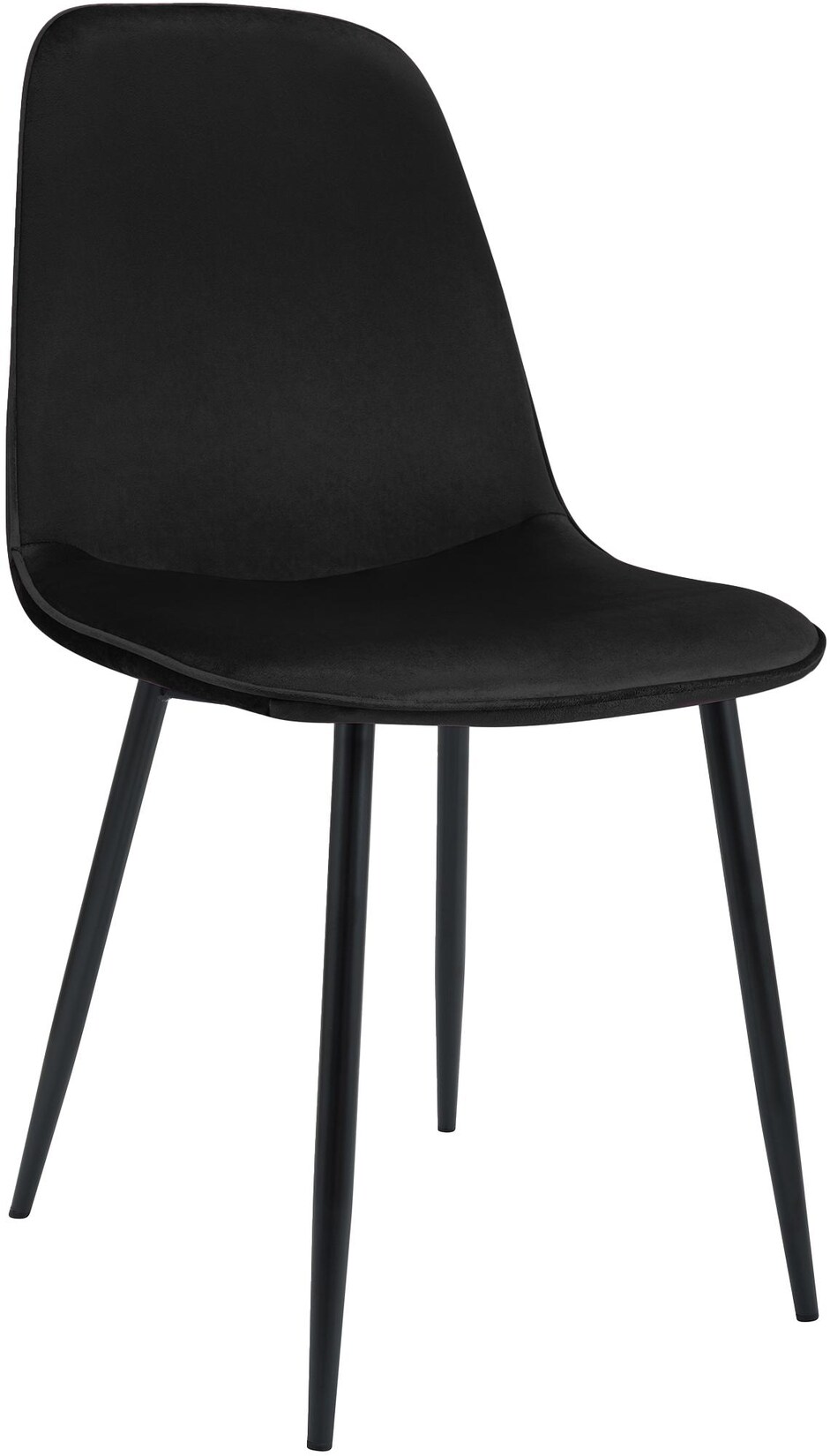 CLP Esszimmerstuhl Maryam Samt Farbe: schwarz, Material: Samt