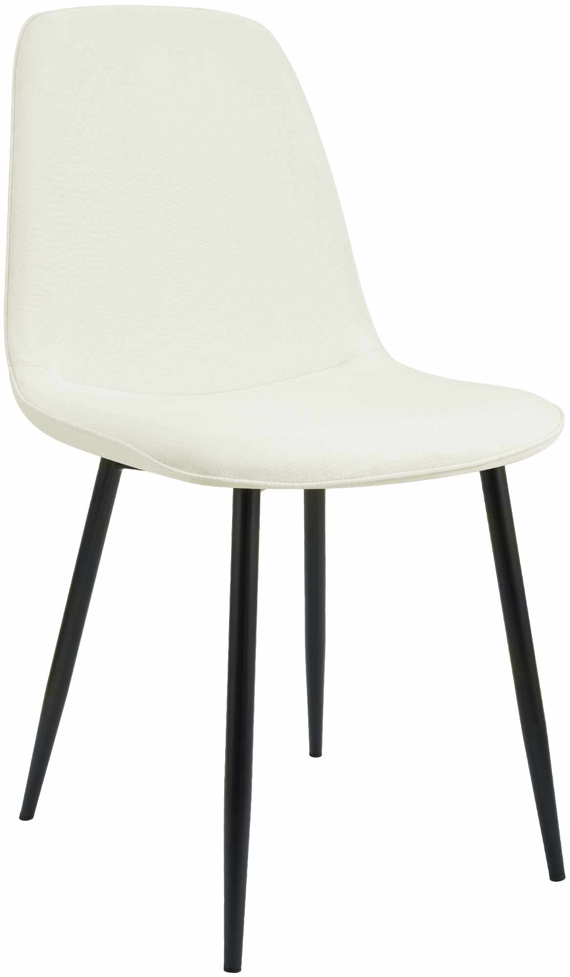 CLP Esszimmerstuhl gepolstert Maryam, K&uuml;chenstuhl mit R&uuml;ckenlehne und schwarzem Metallgestell, bis 150 kg belastbar 