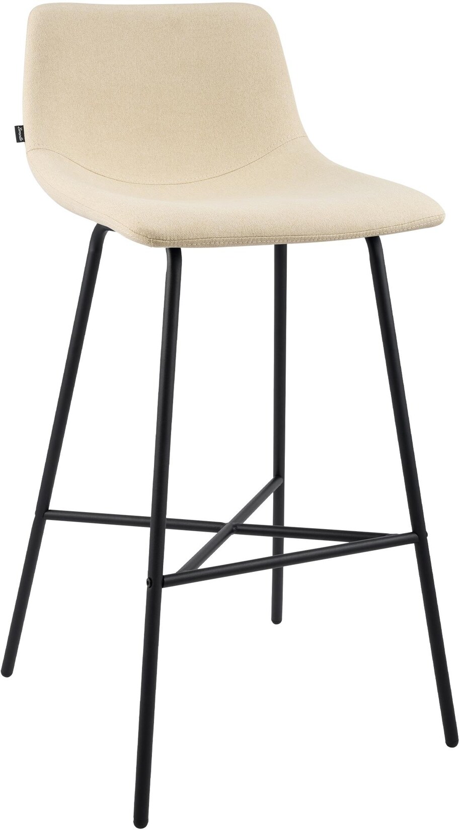 CLP Barhocker Altona Stoff Farbe: creme, Material: Stoff