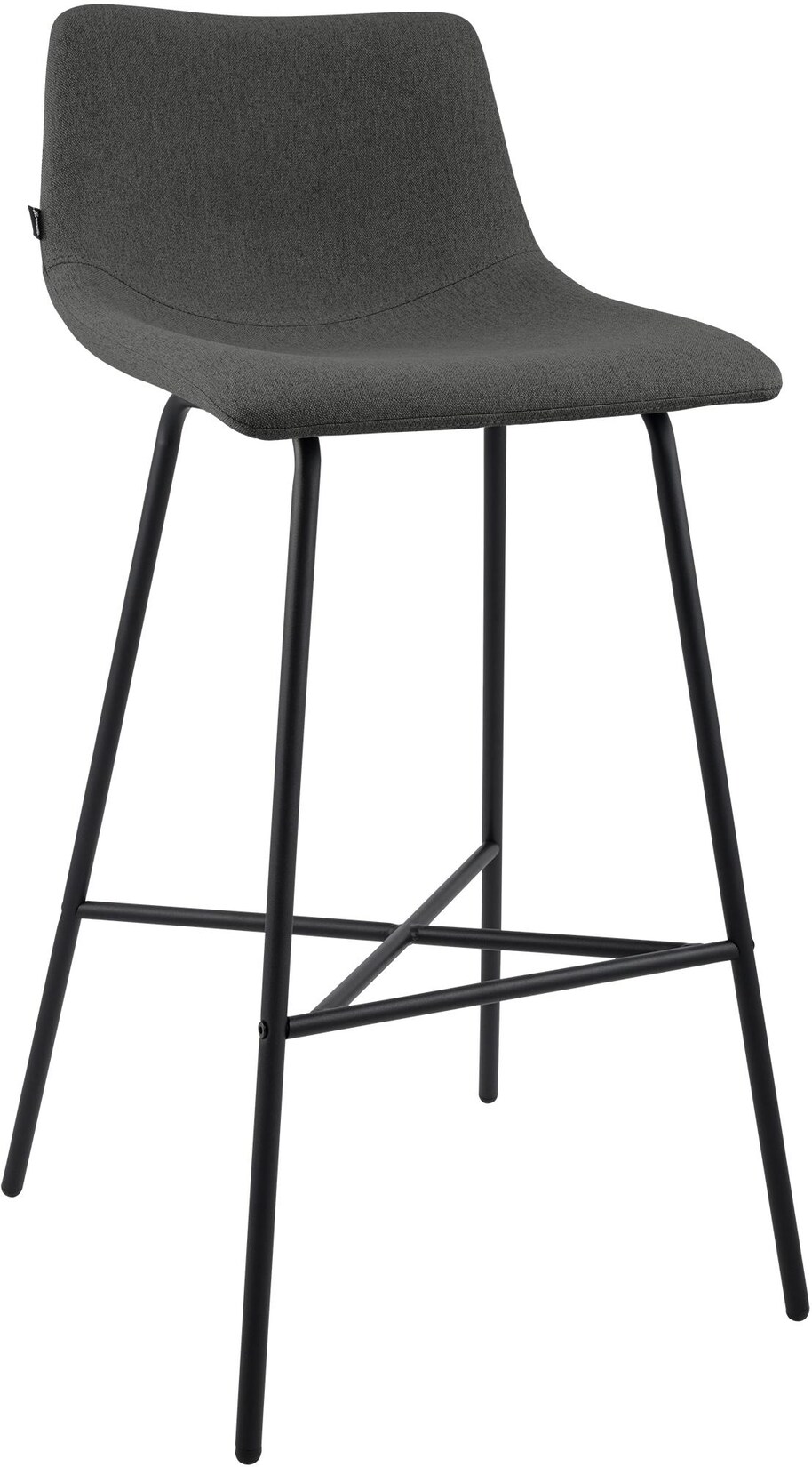 CLP Barhocker Altona Stoff Farbe: dunkelgrau, Material: Stoff