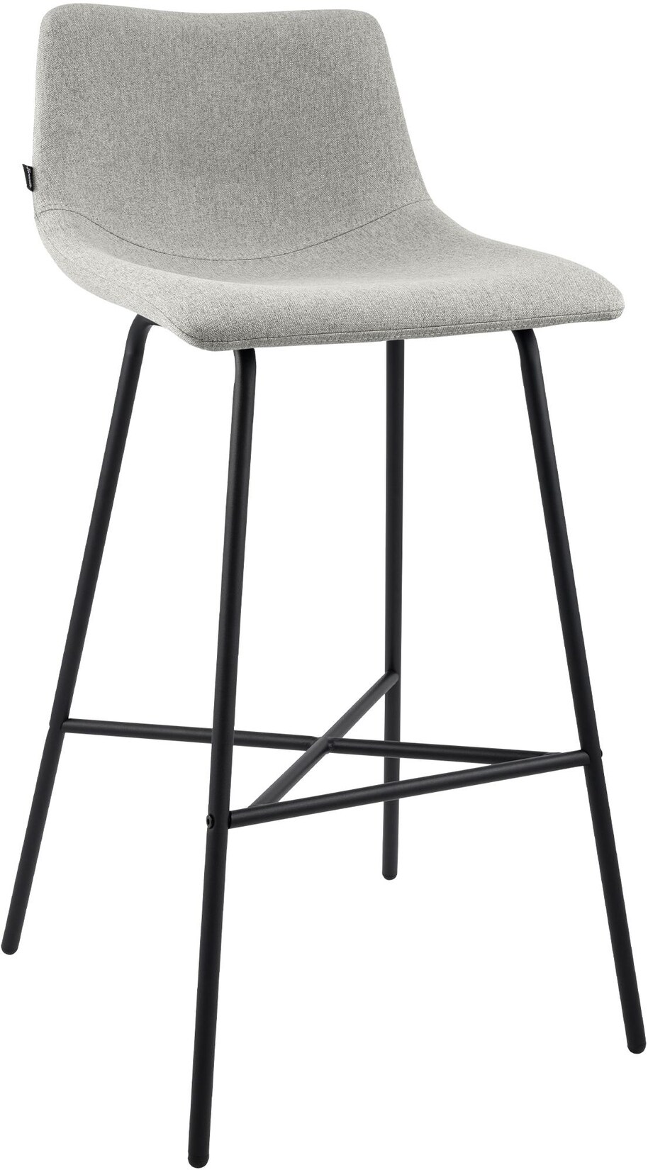 CLP Barhocker Altona Stoff Farbe: grau, Material: Stoff