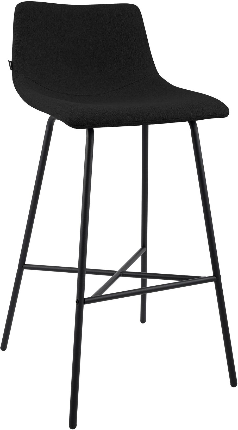 CLP Barhocker Altona Stoff Farbe: schwarz, Material: Stoff