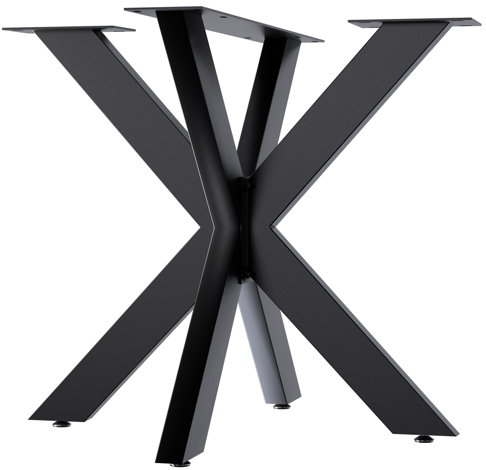 CLP Tischbeine Biloxi I Tischkufen f&uuml;r DIY-Tische I H&ouml;he 71 cm I Sternf&ouml;rmiges Tischgestell aus pulverbeschichtetem Stahl 