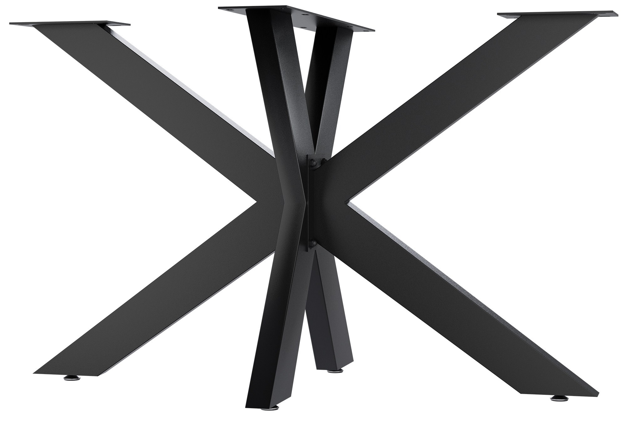 CLP Tischbeine Biloxi I Tischkufen f&uuml;r DIY-Tische I H&ouml;he 71 cm I Sternf&ouml;rmiges Tischgestell aus pulverbeschichtetem Stahl 