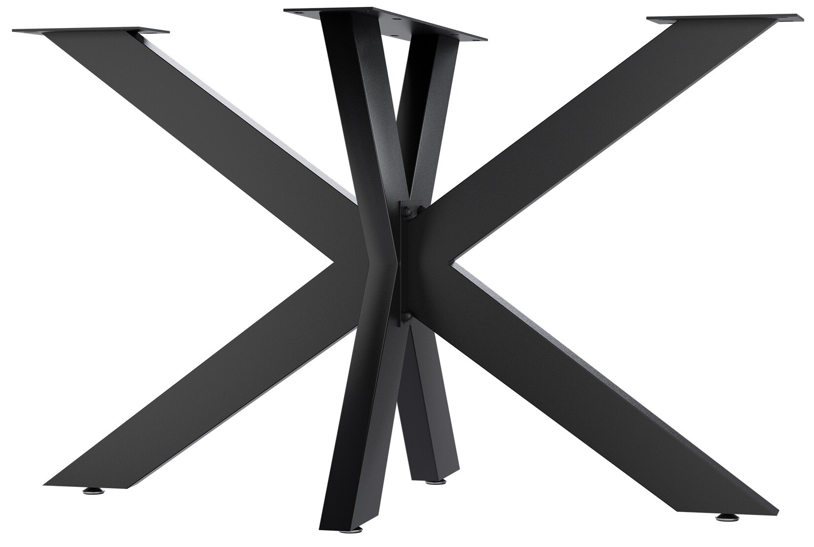 CLP Tischbeine Biloxi V2 M 120x68 cm Farbe: schwarz, Größe: 120x68 cm