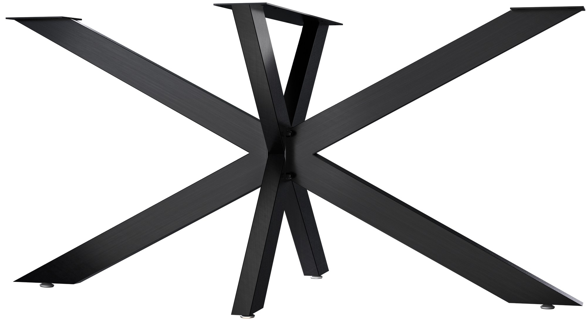 CLP Tischbeine Hardwick I Tischkufen f&uuml;r DIY-Tische mit H&ouml;he 71 cm I Sternf&ouml;rmiges Tischgestell aus pulverbeschichtetem Stahl 