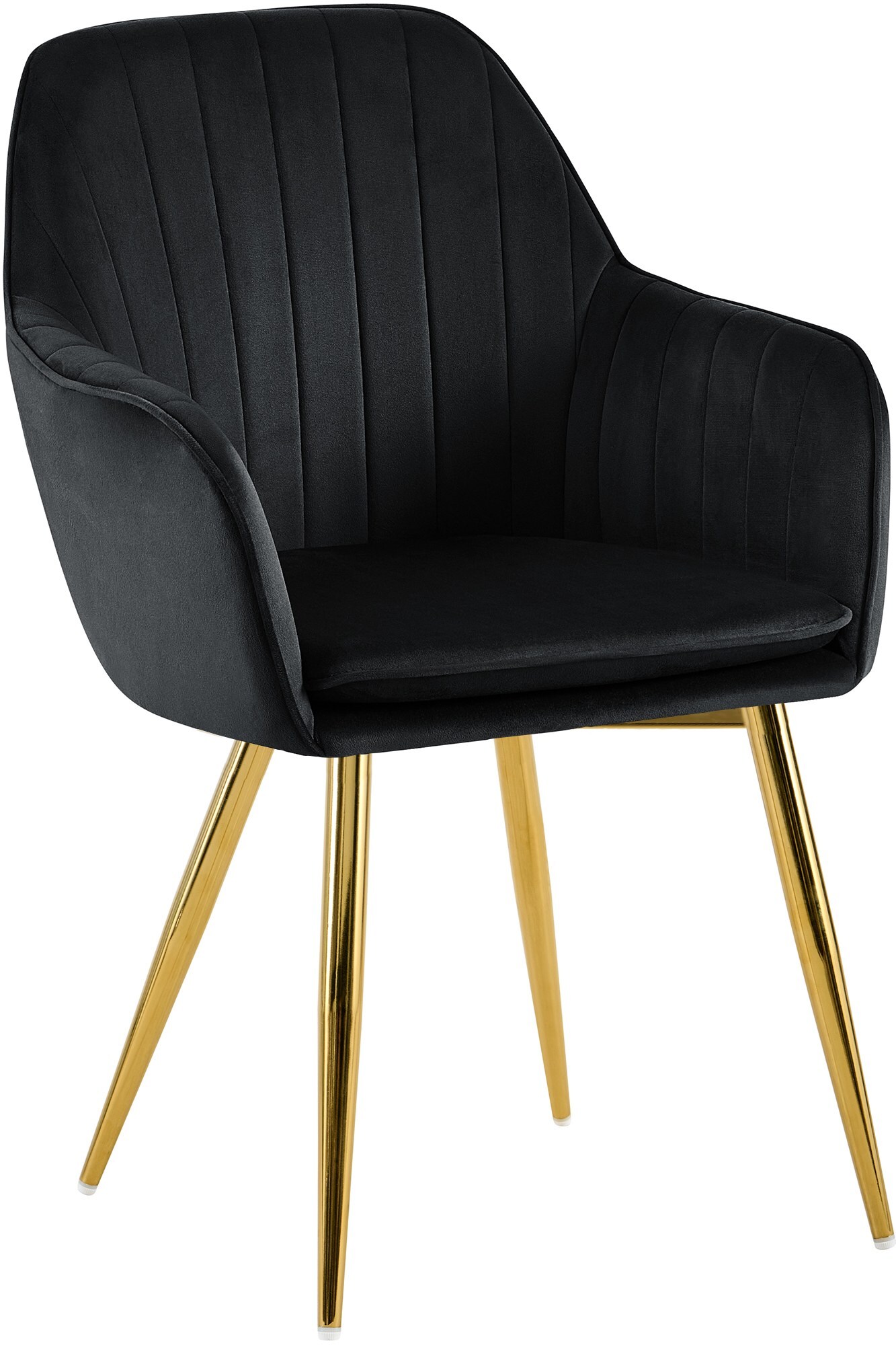 CLP Esszimmerstuhl Cheryl Samt, komfortabler Sessel mit robustem Gestell, Belastbarkeit von max. 150 kg 