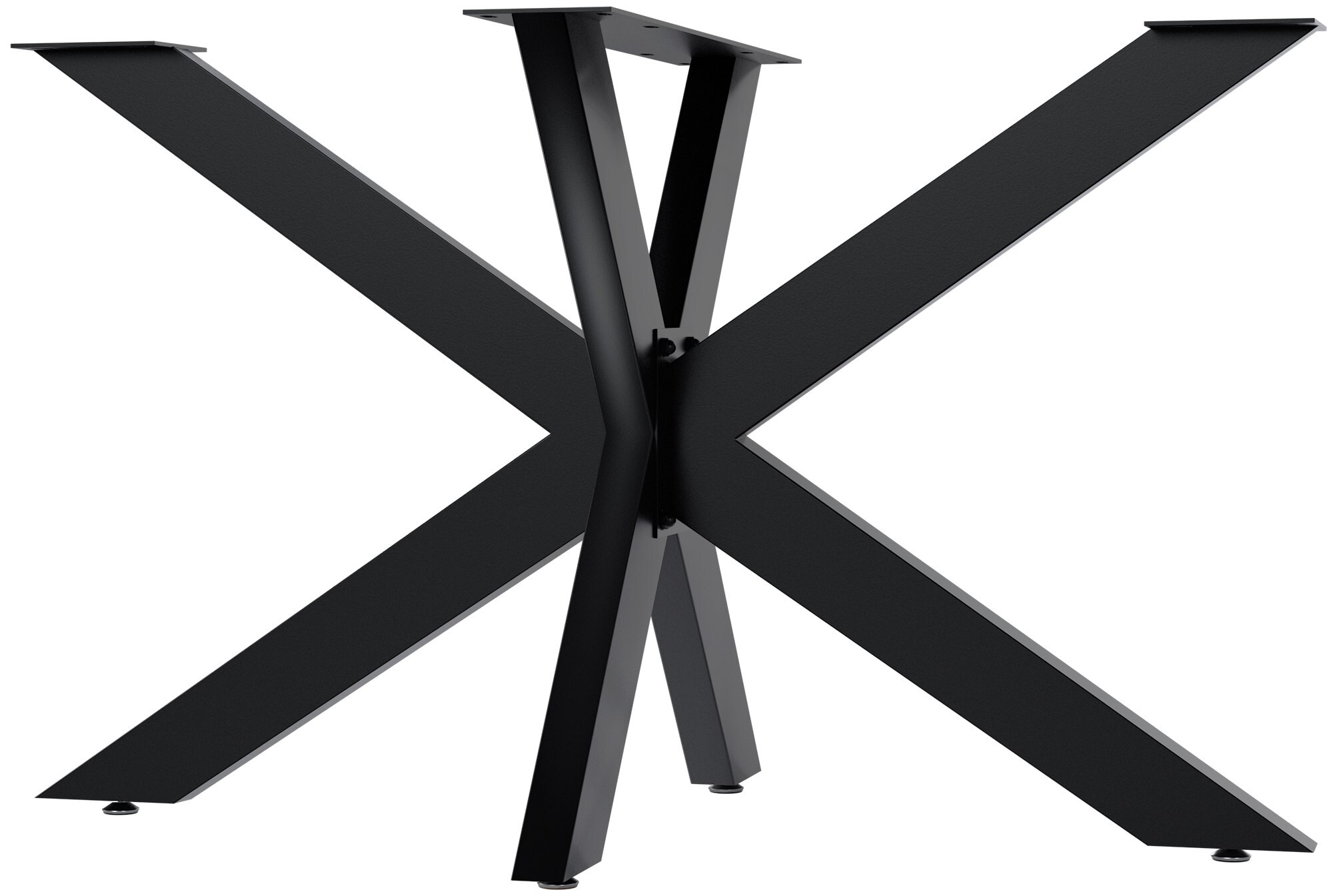 CLP Tischbeine Hardwick I Tischkufen f&uuml;r DIY-Tische mit H&ouml;he 71 cm I Sternf&ouml;rmiges Tischgestell aus pulverbeschichtetem Stahl 