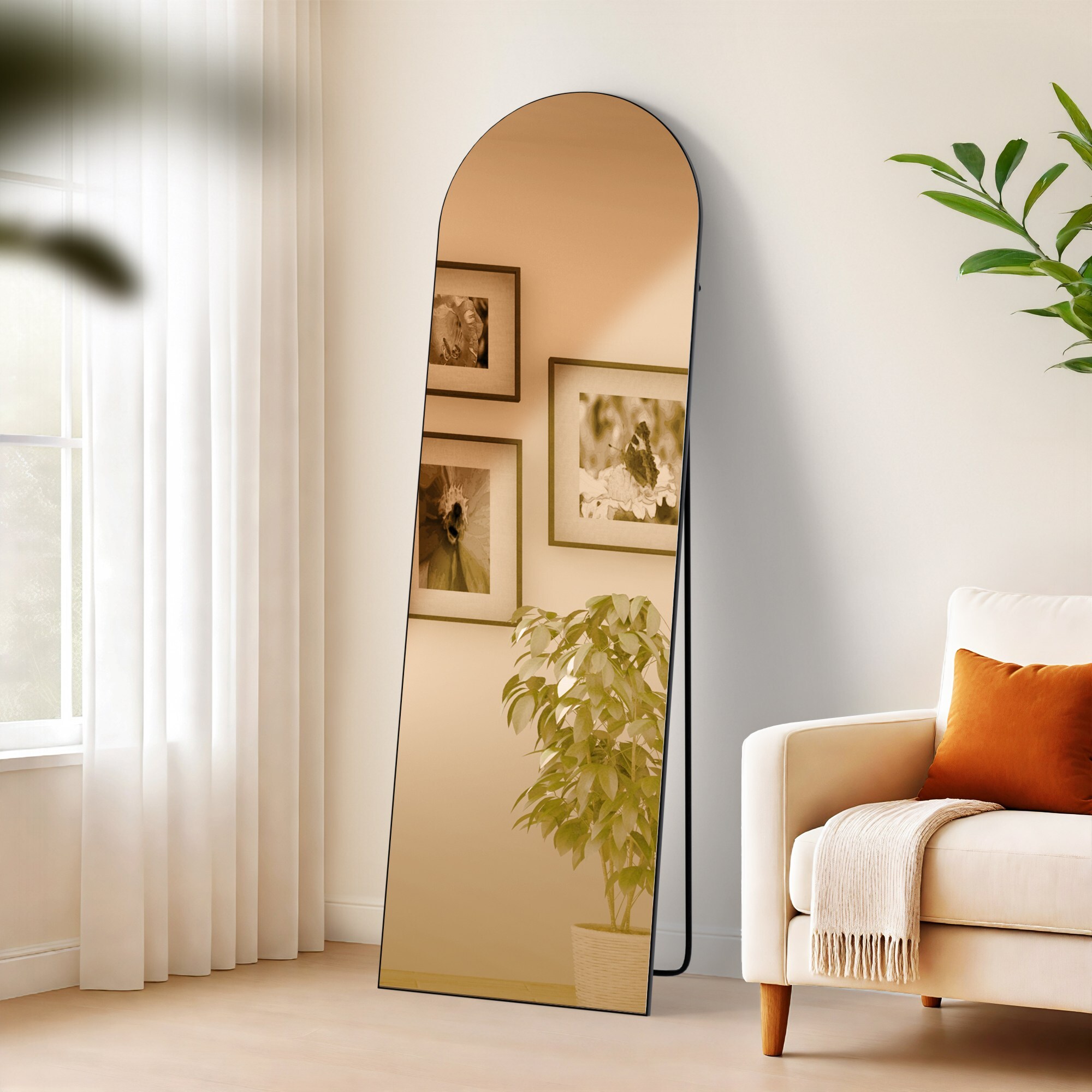 CLP Spiegel gro&szlig; Moline, Standspiegel und Wandspiegel in einem, Ganzk&ouml;rperspiegel Metallrahmen in mehreren Gr&ouml;&szlig;en und Farben 