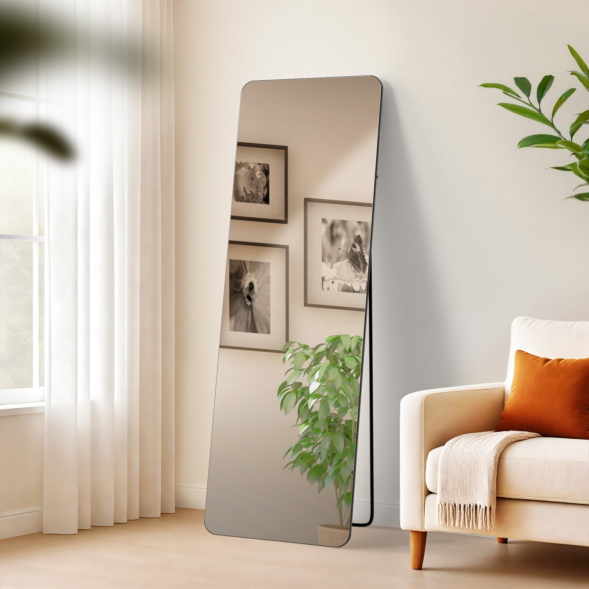 CLP Spiegel gro&szlig; Gurnee, Standspiegel und Wandspiegel in einem, Ganzk&ouml;rperspiegel Metallrahmen in mehreren Gr&ouml;&szlig;en und Farben 