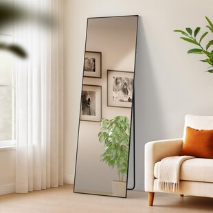CLP Spiegel groß Benicia, Standspiegel und Wandspiegel in einem, Ganzkörperspiegel Metallrahmen in mehreren Größen und Farben 