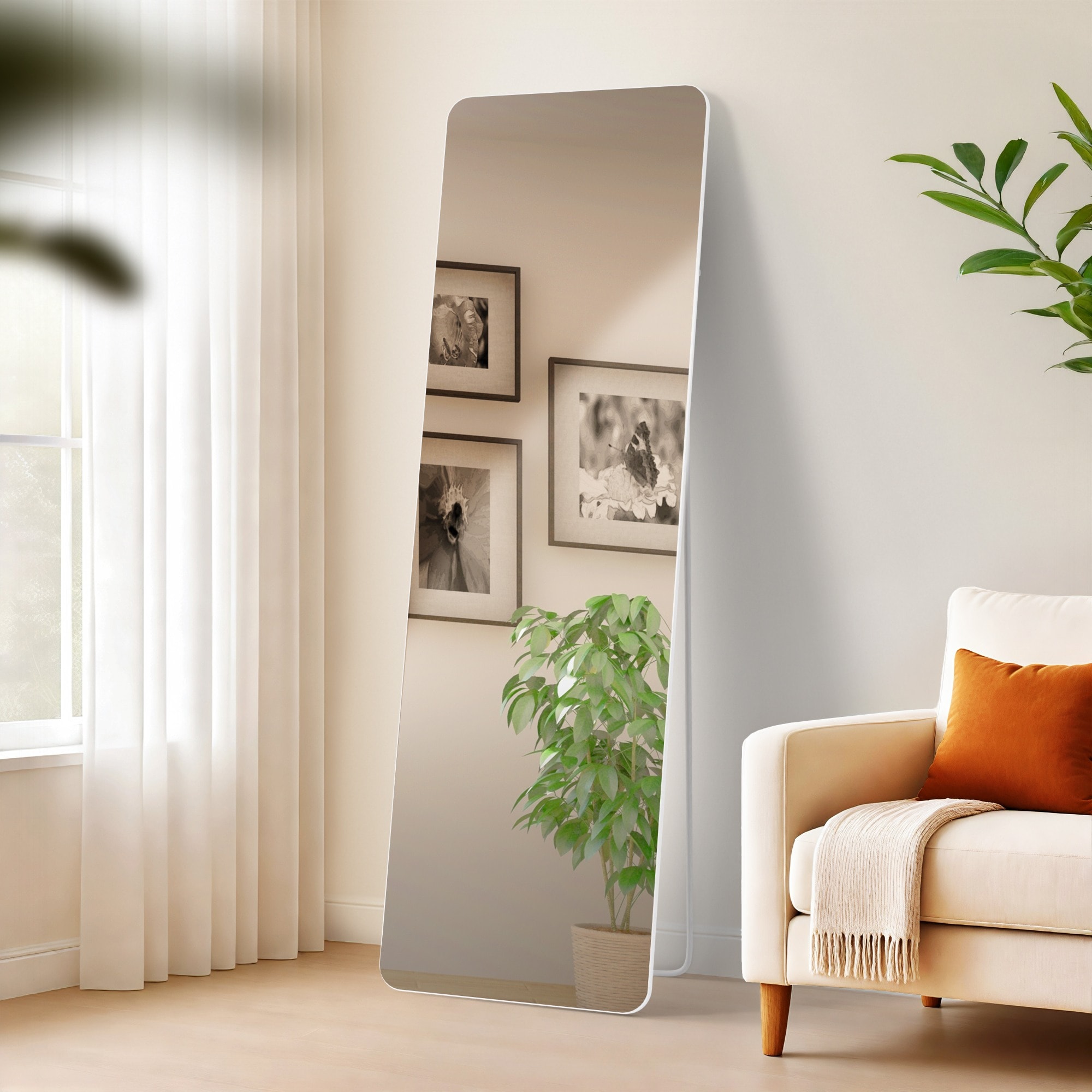 CLP Spiegel gro&szlig; Gurnee, Standspiegel und Wandspiegel in einem, Ganzk&ouml;rperspiegel Metallrahmen in mehreren Gr&ouml;&szlig;en und Farben 