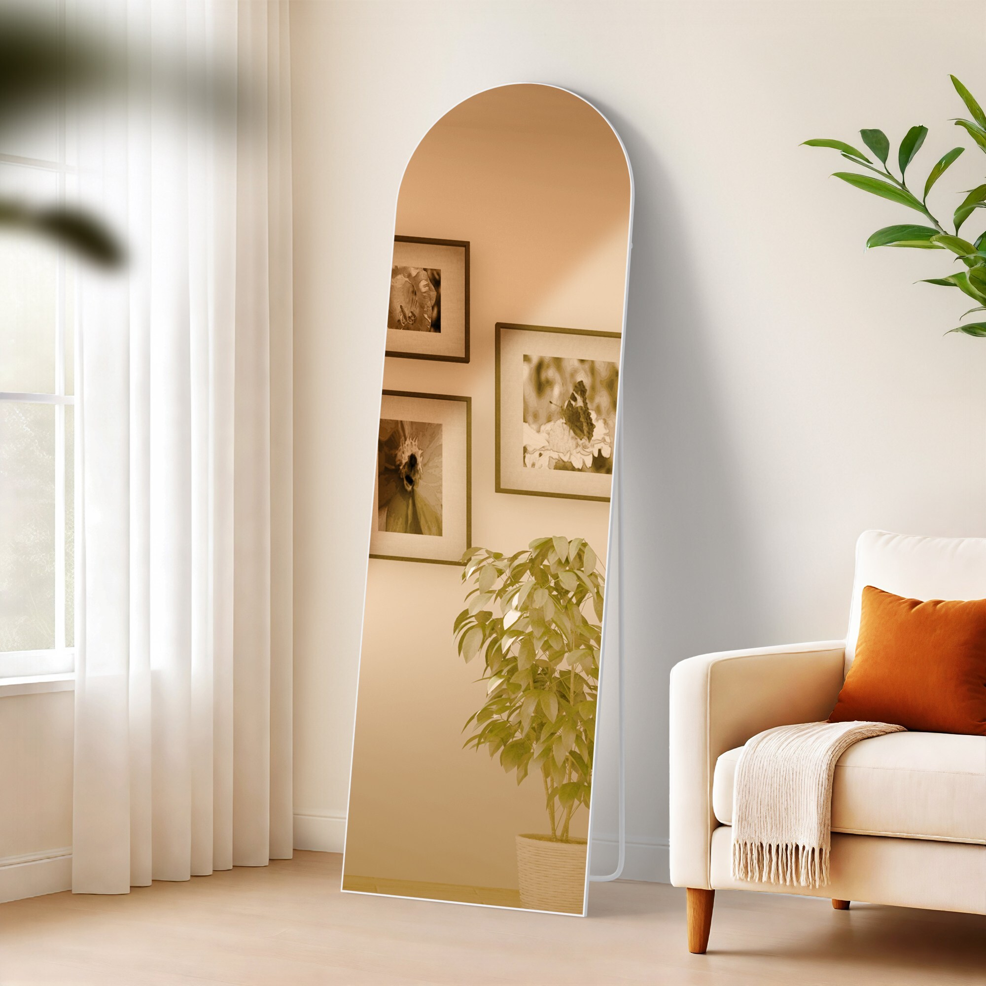 CLP Spiegel gro&szlig; Moline, Standspiegel und Wandspiegel in einem, Ganzk&ouml;rperspiegel Metallrahmen in mehreren Gr&ouml;&szlig;en und Farben 