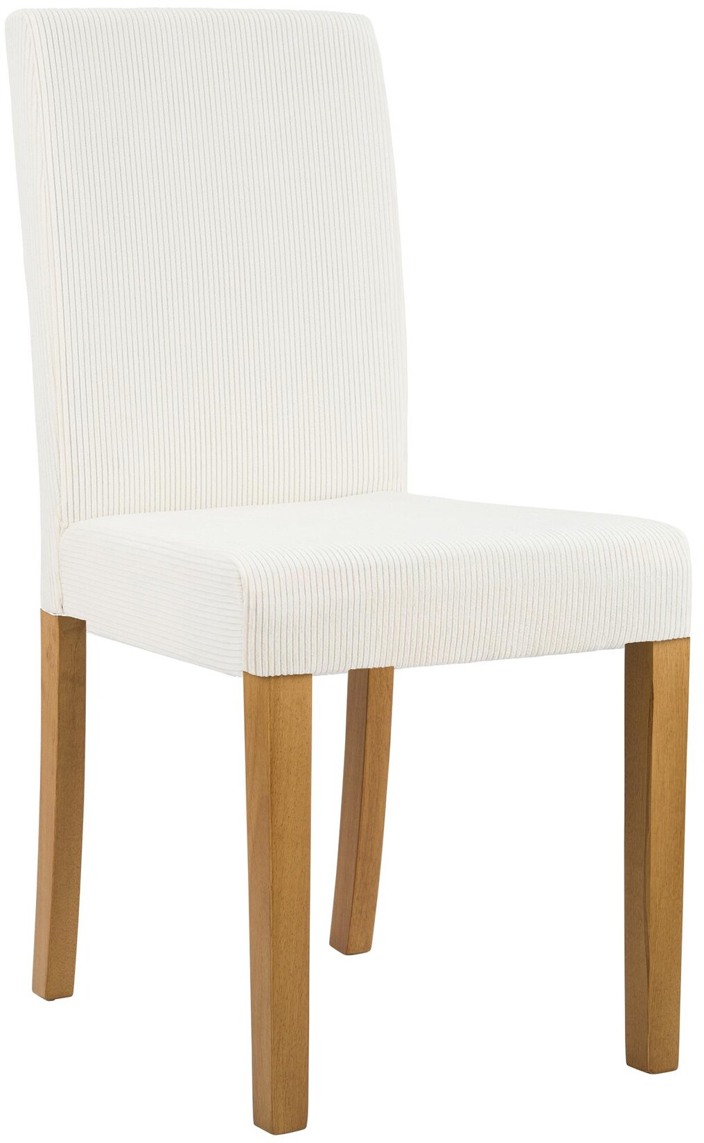CLP Esszimmerstuhl Ina Cord antik hell Farbe: creme, Gestell Farbe: antik-hell