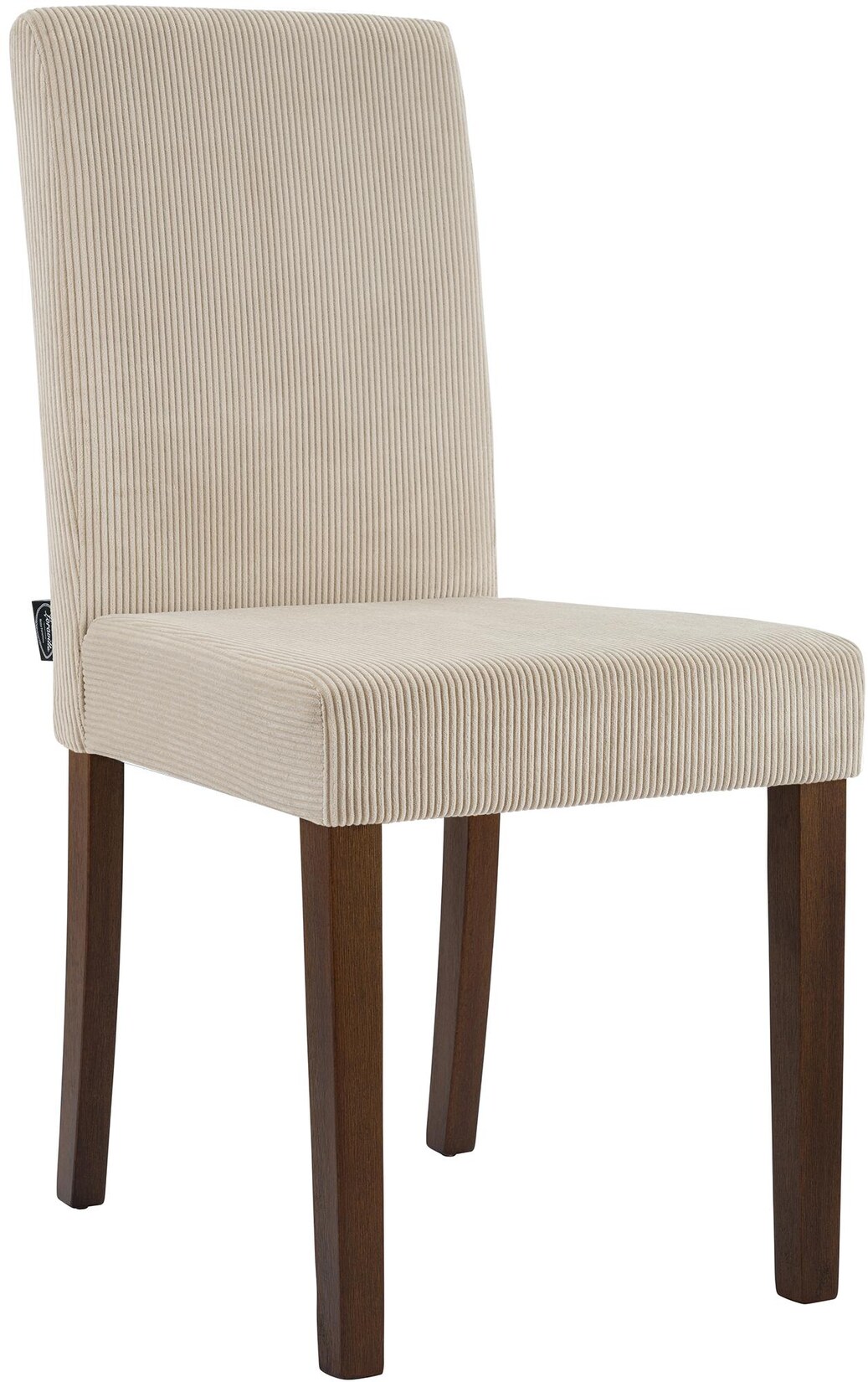 CLP Esszimmerstuhl Ina Cord antik dunkel Farbe: hellbraun, Gestell Farbe: antik-dunkel