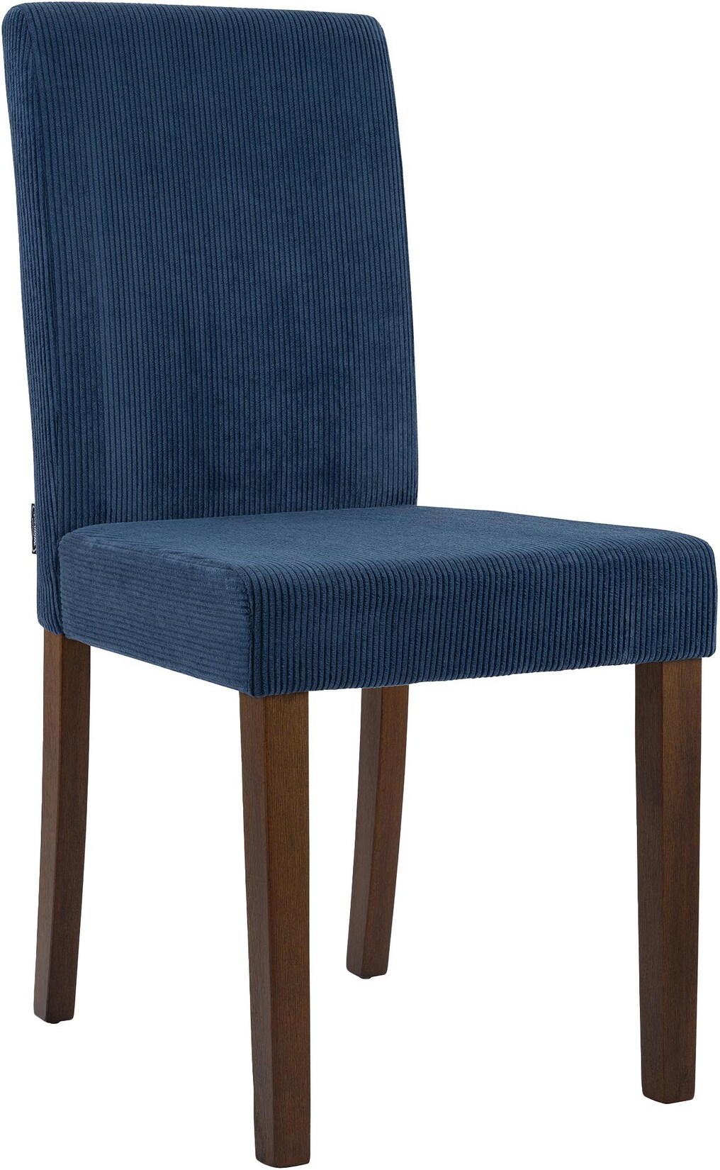 CLP Esszimmerstuhl Ina Cord antik dunkel Farbe: blau, Gestell Farbe: antik-dunkel