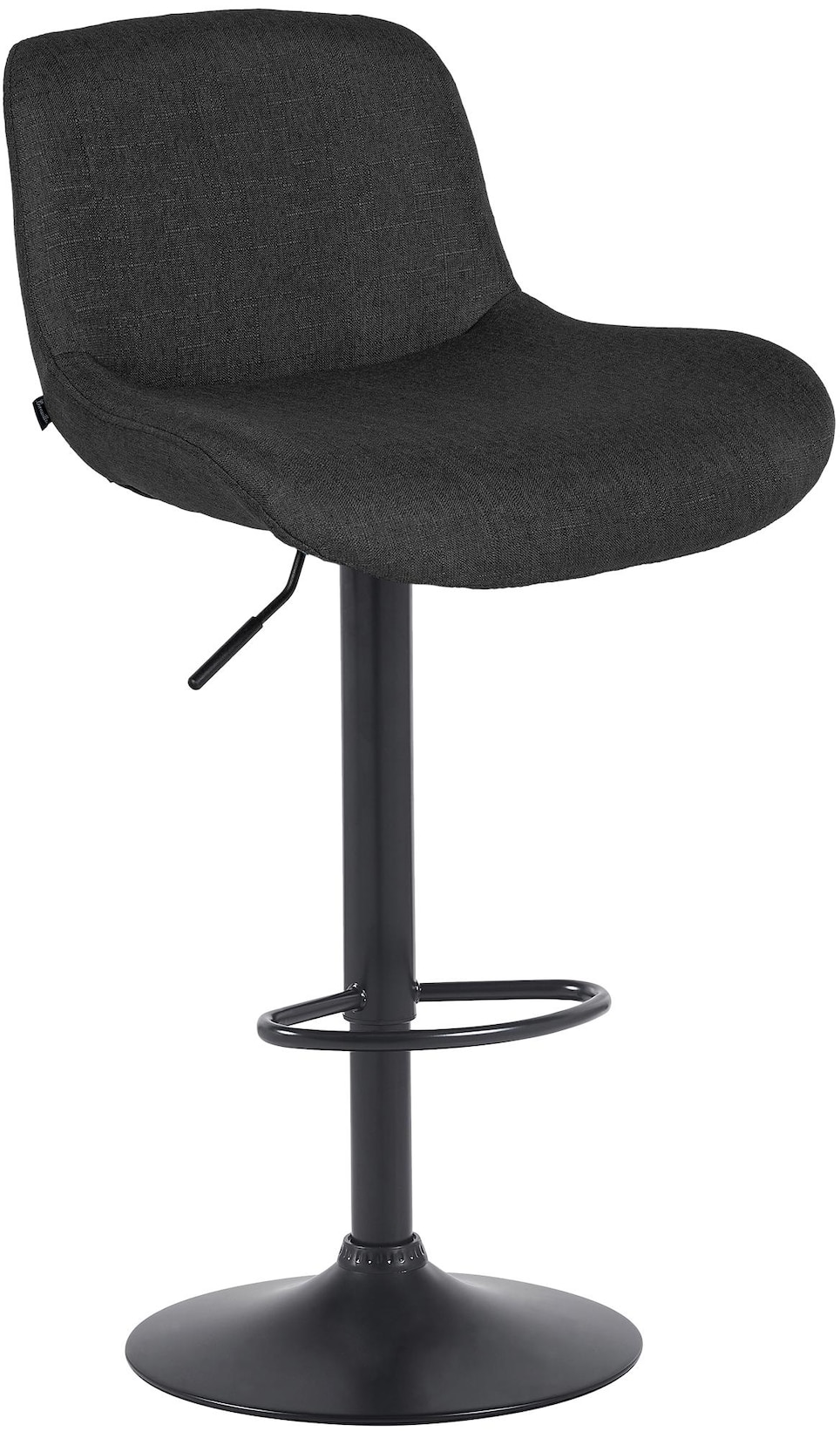 CLP Barhocker Solon Schwarz Stoff Farbe: schwarz, Material: Stoff