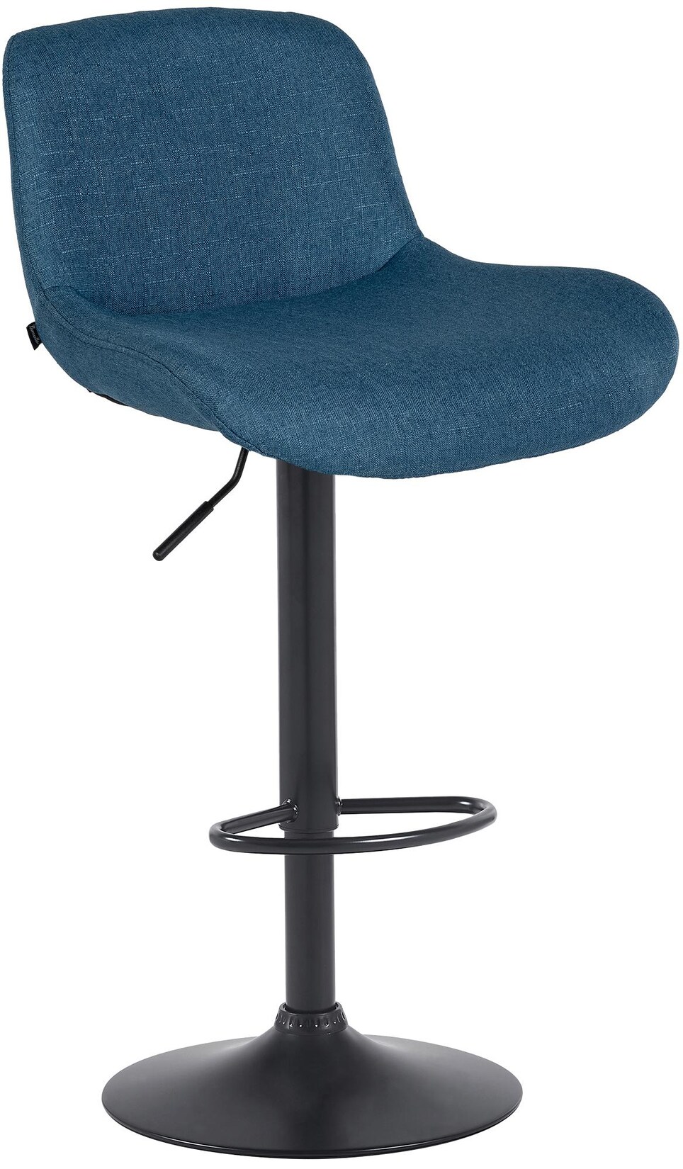 CLP Barhocker Solon Schwarz Stoff Farbe: blau, Material: Stoff