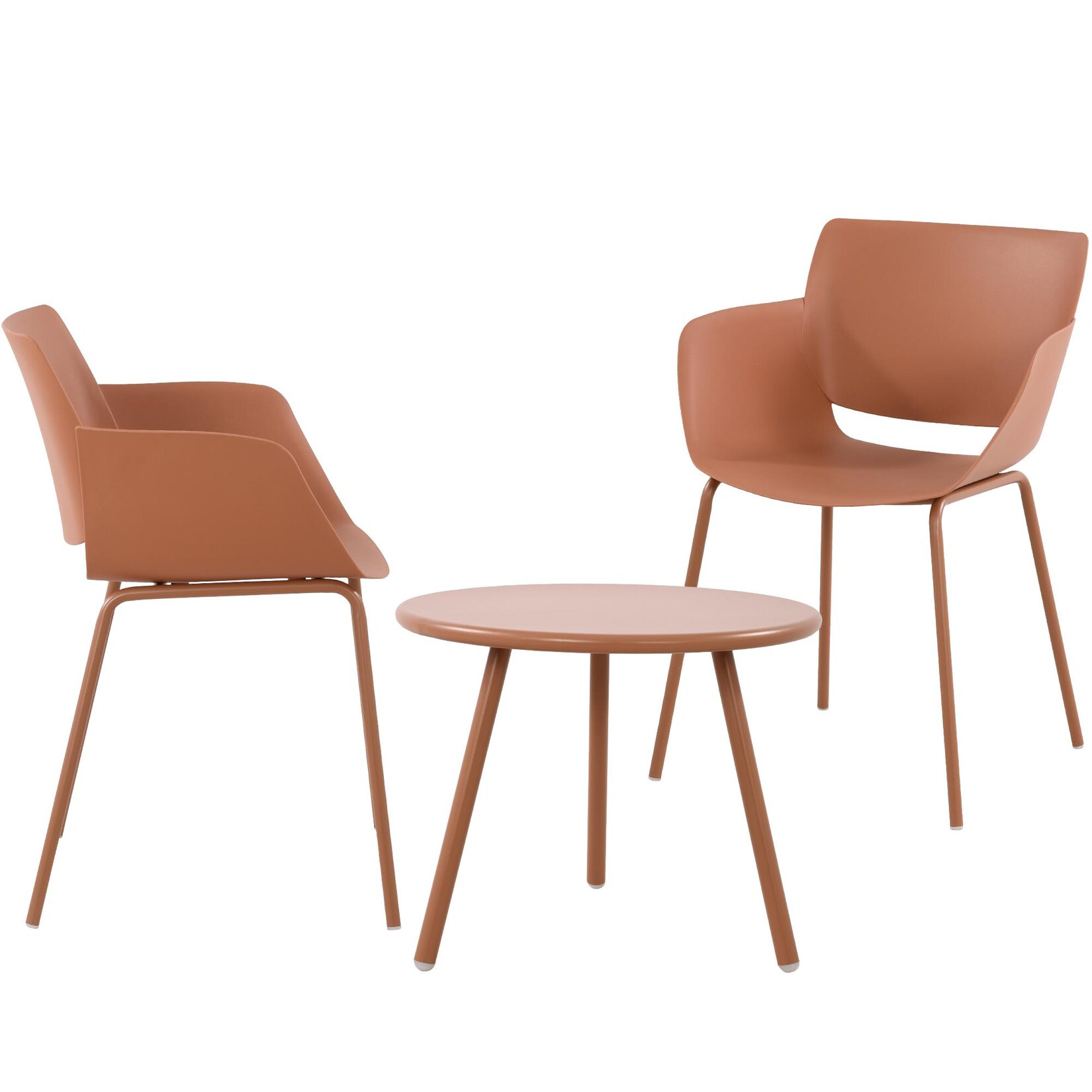 CLP Sitzgruppe Minota 2er Farbe: terracotta, Set-Inhalt: 2 Stühle