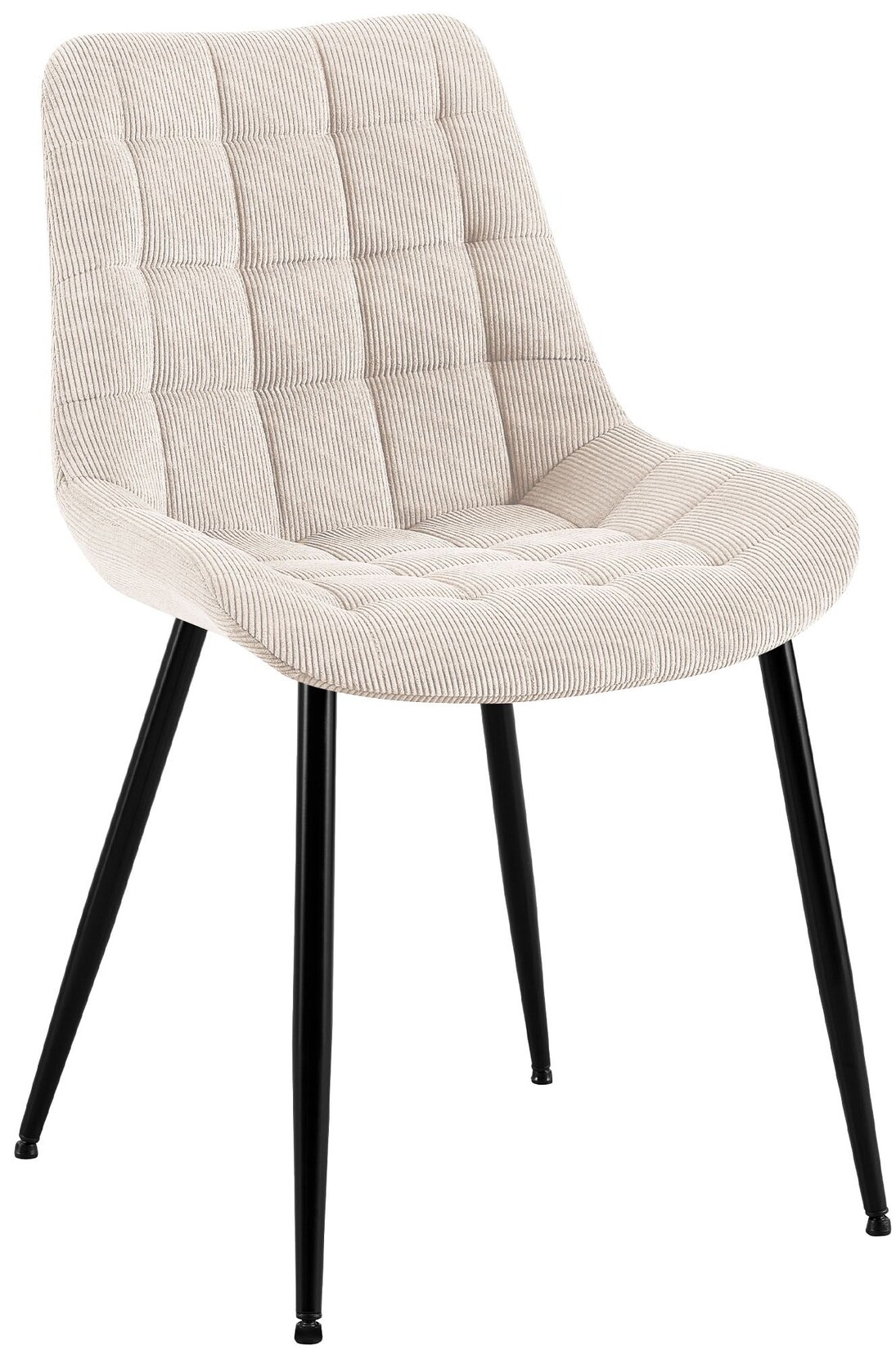 CLP Esszimmerstuhl Sardna Cord Farbe: creme