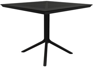 CLP Tisch Lenval 80 x 80 cm | Wetterfester Gartentisch mit UV-beständiger Oberfläche | Eckiger Balkontisch aus Polypropylen 