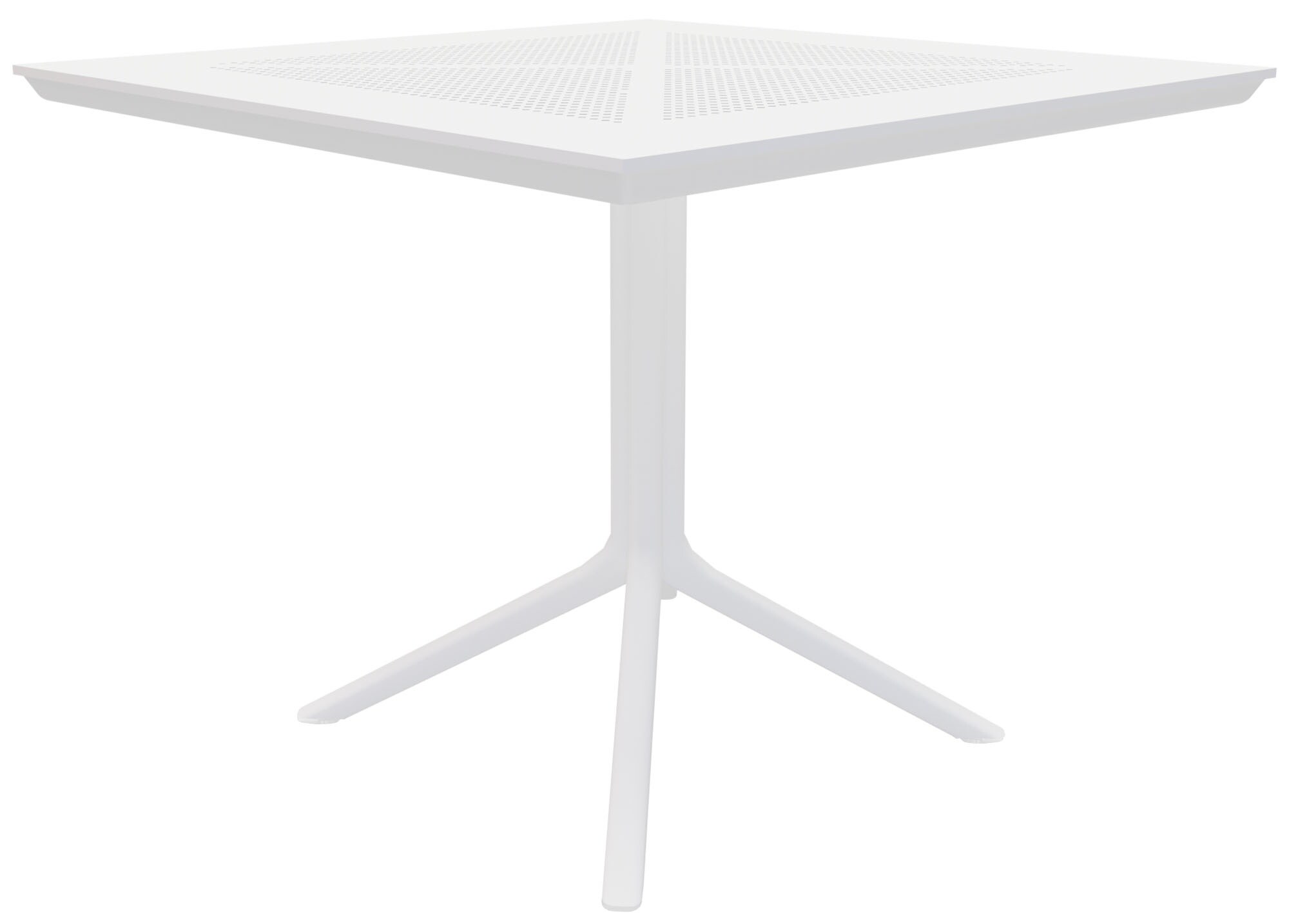 CLP Tisch Lenval 80 x 80 cm | Wetterfester Gartentisch mit UV-best&auml;ndiger Oberfl&auml;che | Eckiger Balkontisch aus Polypropylen 