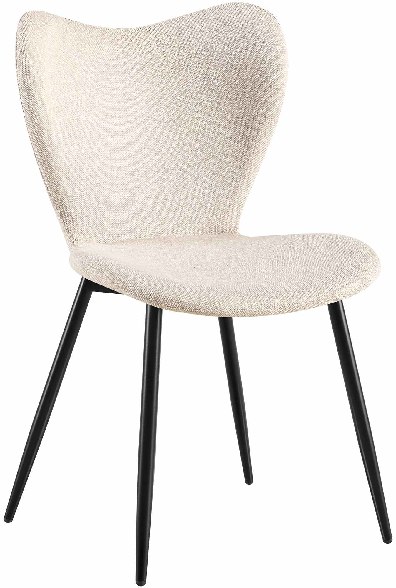 CLP Esszimmerstuhl Maika, ergonomischer Polsterstuhl mit Samt- oder Stoffbezug, K&uuml;chenstuhl mit Metallgestell, belastbar bis 150 kg 