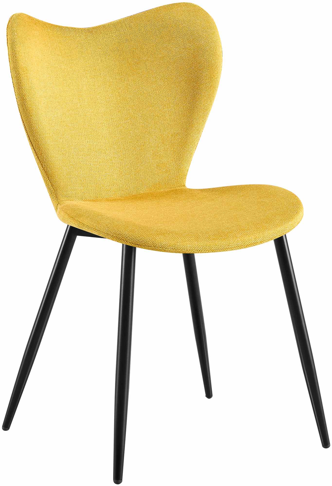 CLP Esszimmerstuhl Maika, ergonomischer Polsterstuhl mit Samt- oder Stoffbezug, K&uuml;chenstuhl mit Metallgestell, belastbar bis 150 kg 