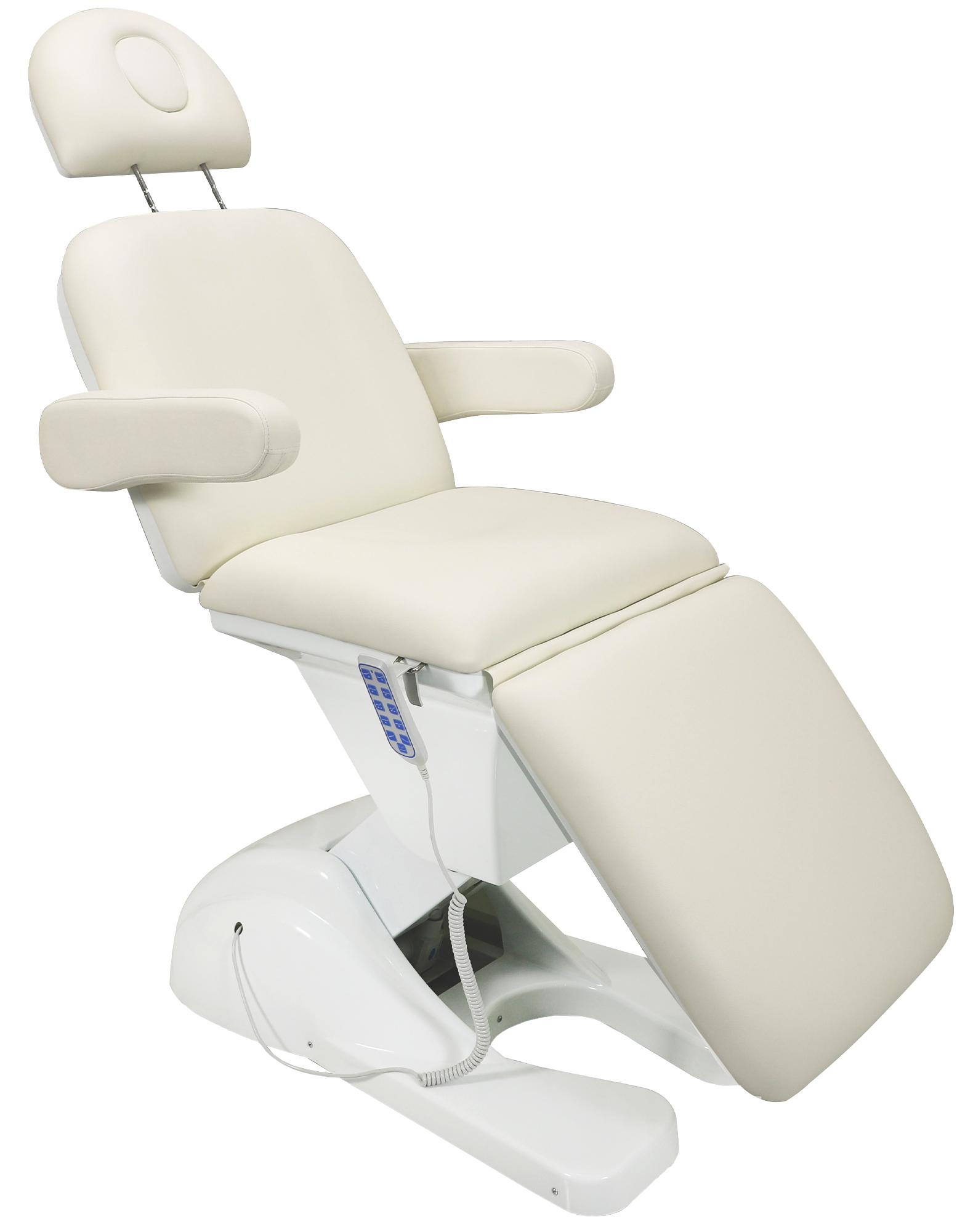CLP Kosmetikliege elektrisch Penta, h&ouml;henverstellbar mit 4 Motoren, Armlehne & Gesichts&ouml;ffnung, Massage und Tattoo Liege mit 200 kg Tragkraft 