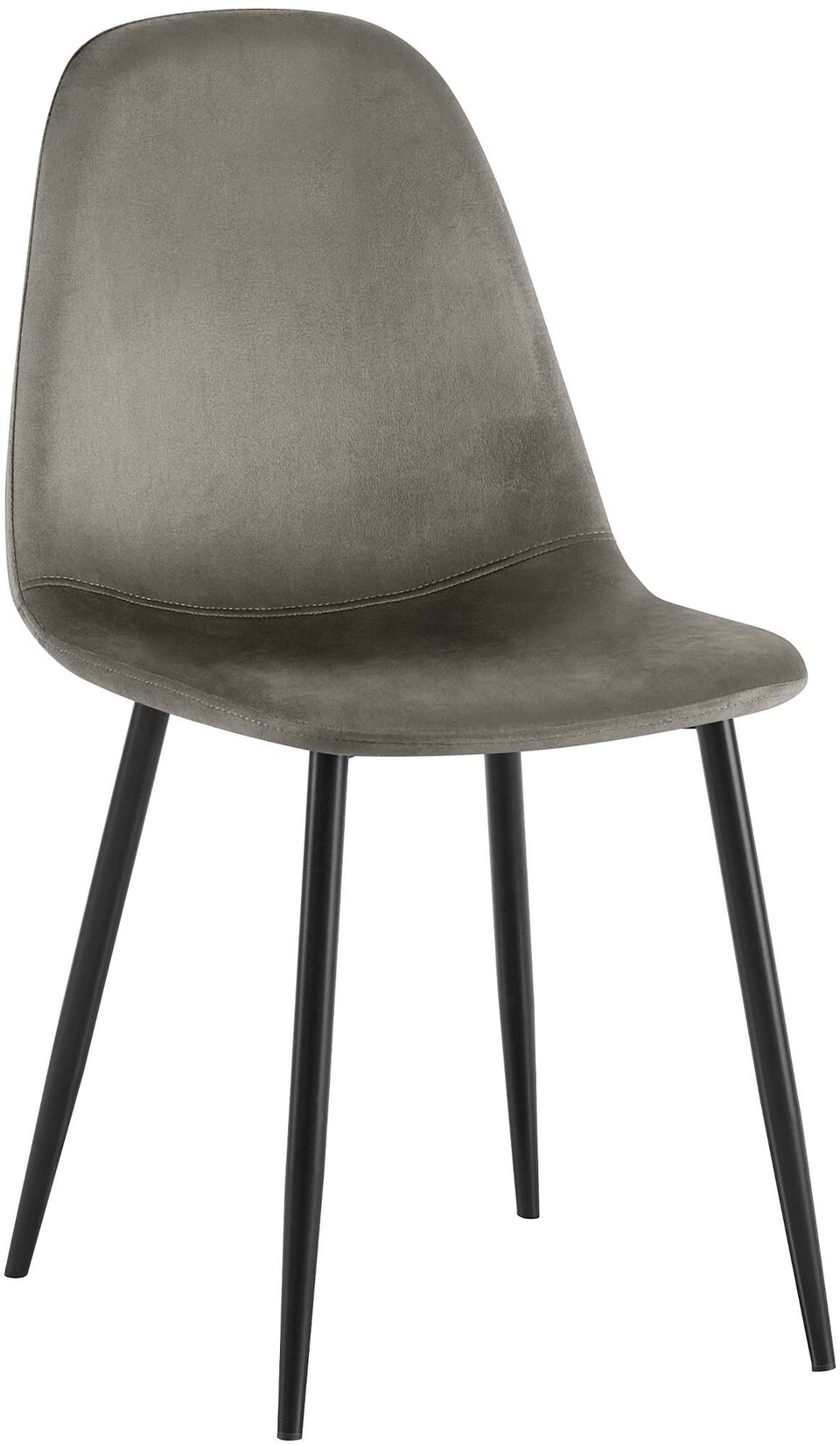 CLP Esszimmerstuhl Napier Samt Farbe: anthrazit, Material: Samt