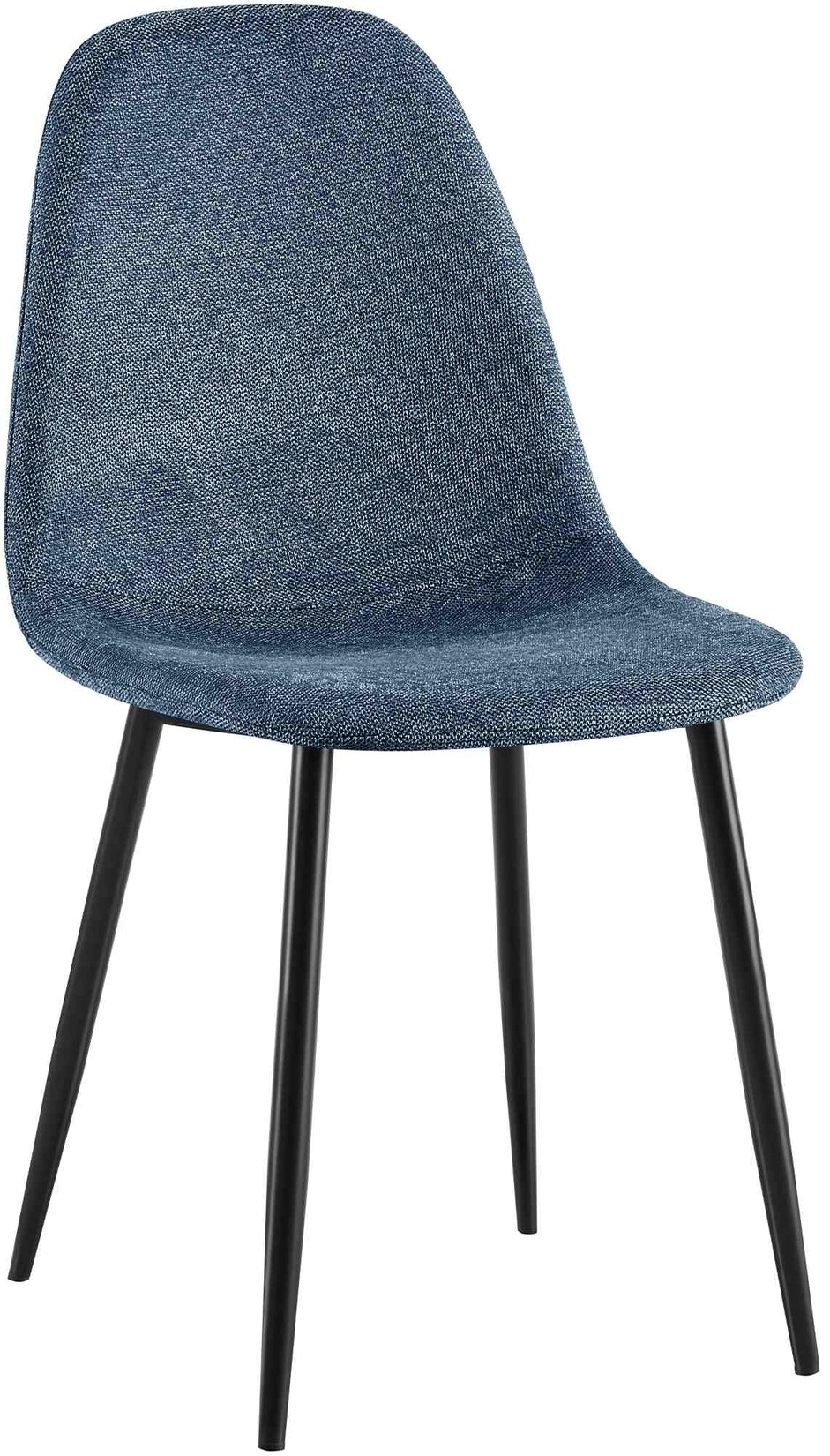 CLP Esszimmerstuhl Napier Stoff Farbe: dunkelblau, Material: Stoff