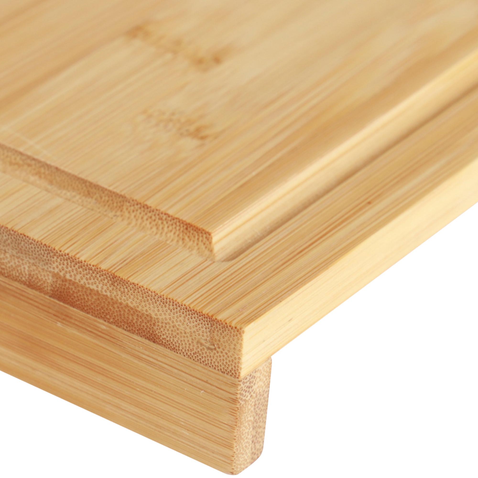 CLP Schneidebrett Holz gro XXXL 45 x 33 cm, Kchenbrett aus Bambus mit  Anschlagskante und Saftrille, Holzbrett antibakteriell bei Marktkauf online  bestellen
