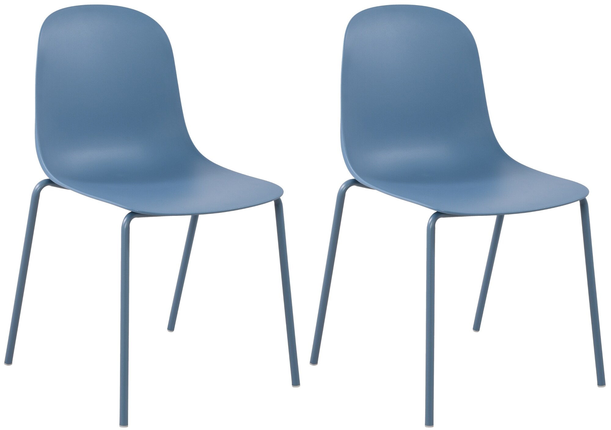 CLP 2er Set Stuhl Hardin - Farbe: blau 