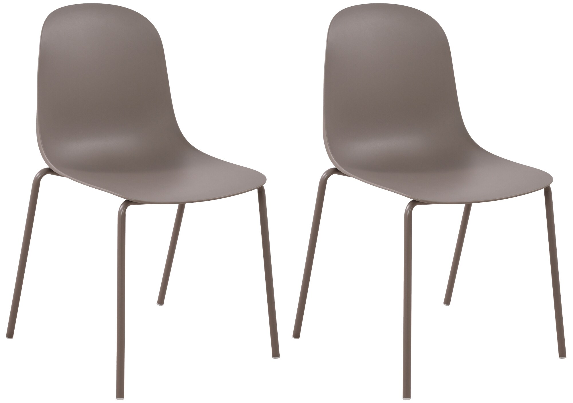 CLP 2er Set St&uuml;hle Hardin, stapelbare Gartenst&uuml;hle, wetterfest und UV-best&auml;ndig, Outdoor-Stuhl f&uuml;r Balkon, Terrasse und Esszimmer 