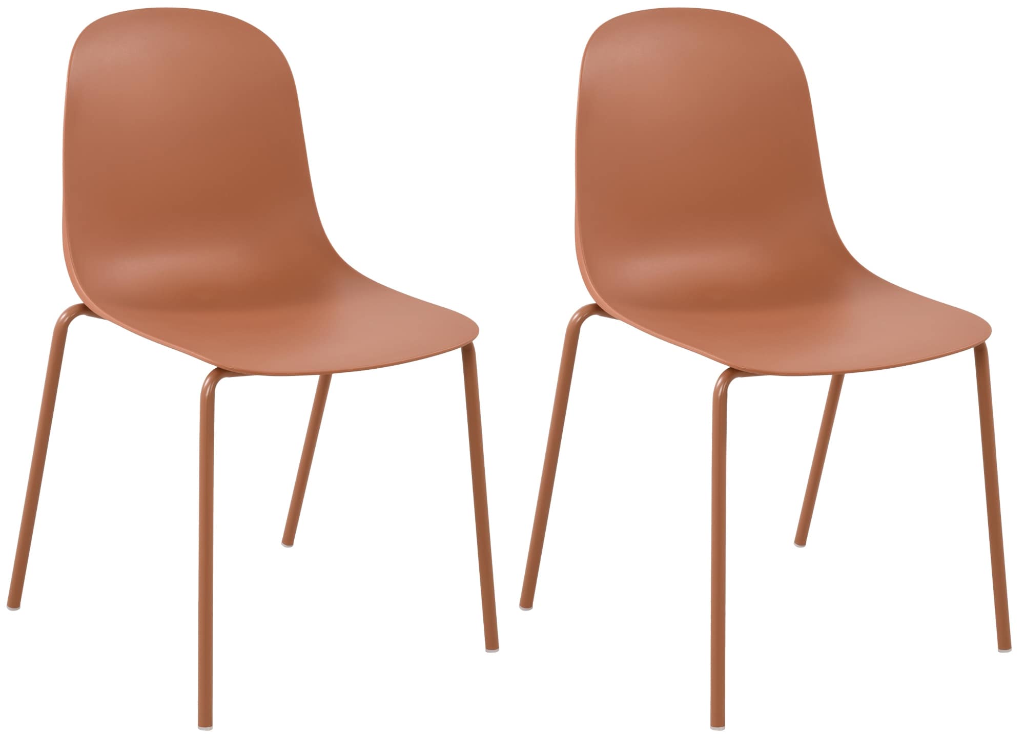 CLP 2er Set St&uuml;hle Hardin, stapelbare Gartenst&uuml;hle, wetterfest und UV-best&auml;ndig, Outdoor-Stuhl f&uuml;r Balkon, Terrasse und Esszimmer 