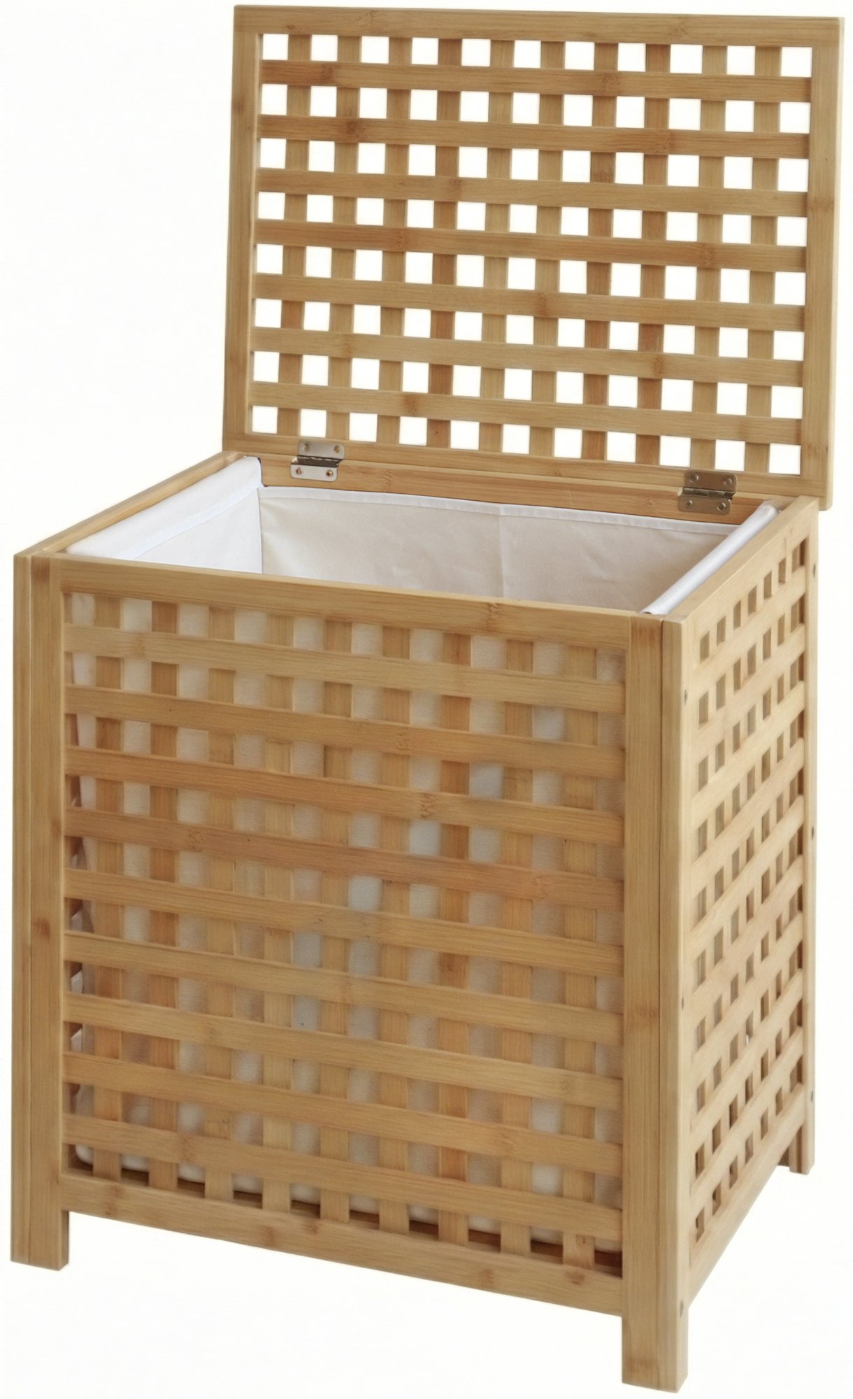 CLP W&auml;schebox f&uuml;r Schmutzw&auml;sche Ronthy, W&auml;schesammler Holz W&auml;schesack 70L waschbar herausnehmbar, Bambusrahmen f&uuml;r Badezimmer 