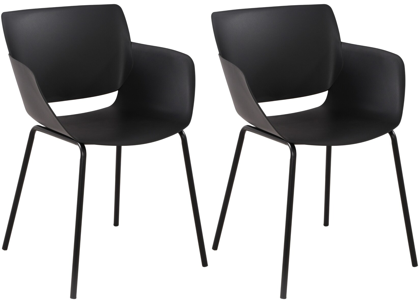 CLP 2er Set Stuhl Alpena Farbe: schwarz