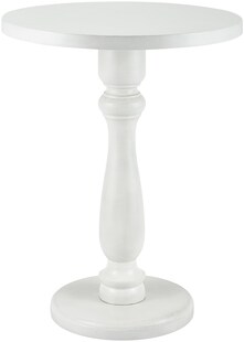 CLP Beistelltisch rund Adamsville, massiver Mindi-Holztisch, handgefertigter Couchtisch für Wohnzimmer und Esszimmer 